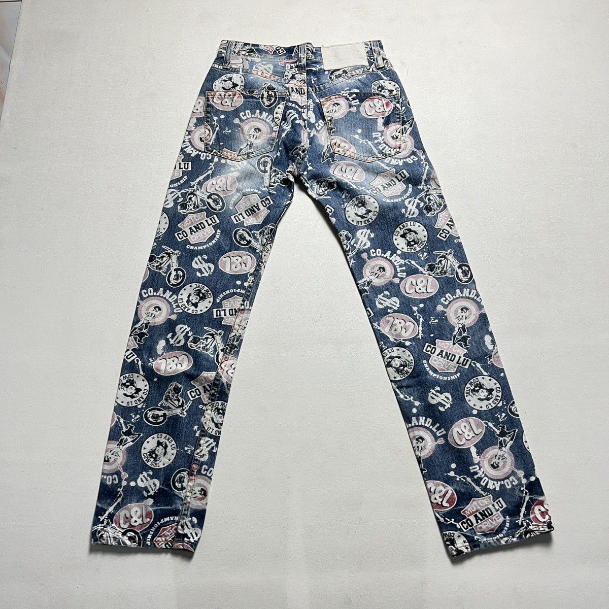 Japanese Brand Vintage co and lu all over print denim Size US 28 / EU 44 - 2 Thumbnail