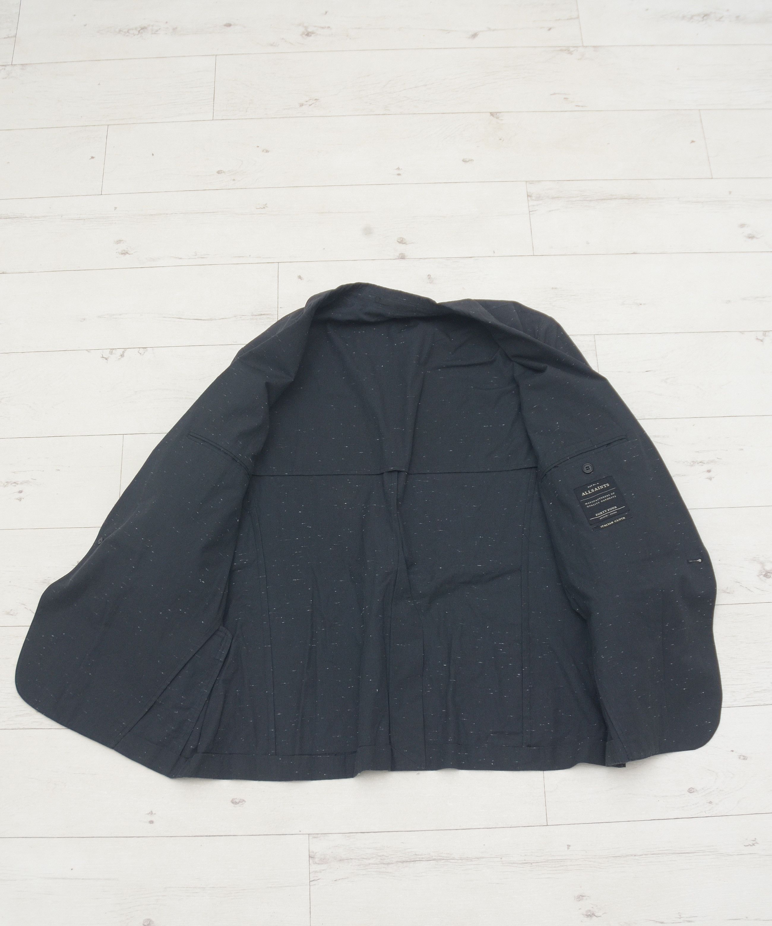 Allsaints Preston Blazer Allsaints Size 44 Cotton Italian One Button Size 44R - 7 Thumbnail