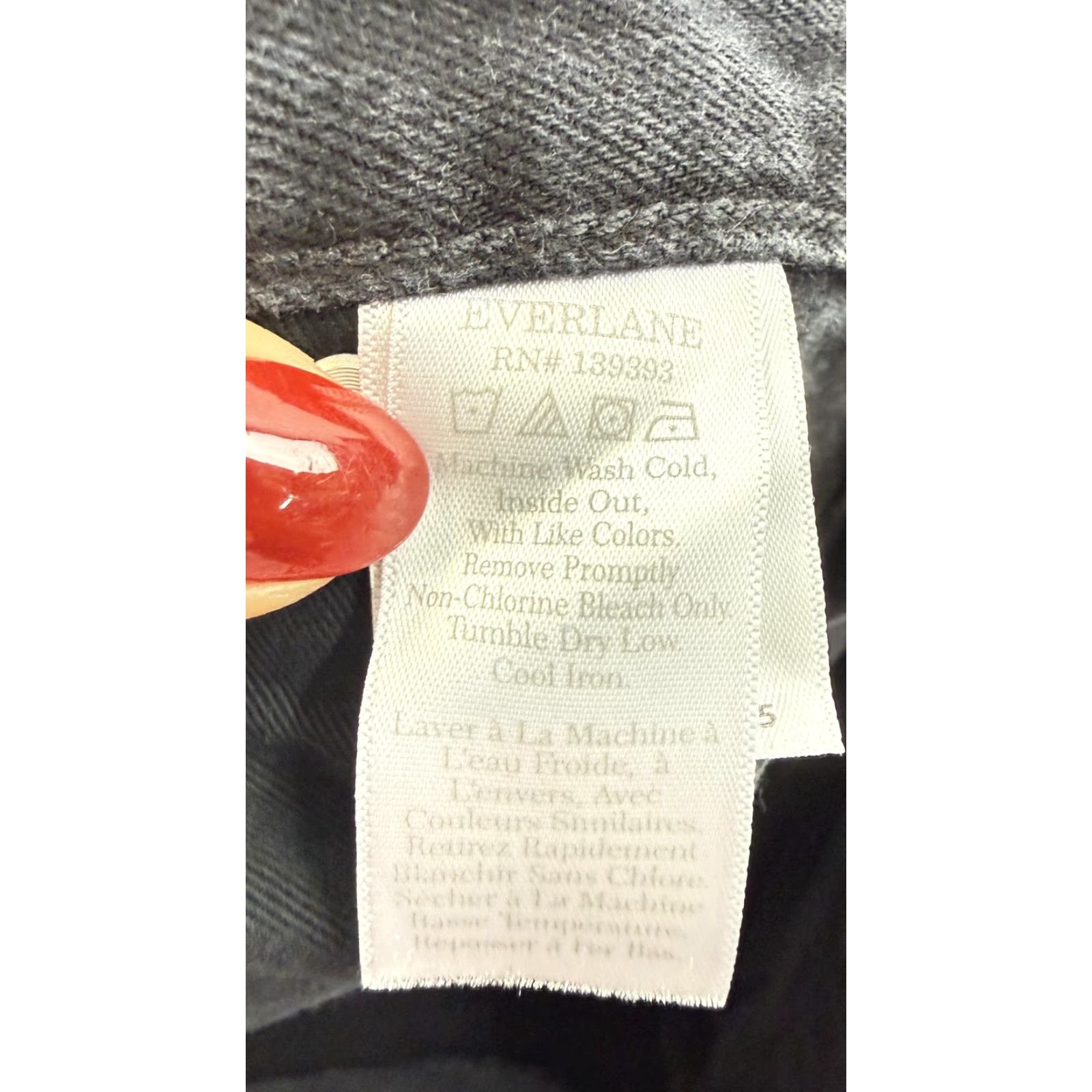 Everlane Everlane Jeans Mens 40x30 Black The Organic Taper Denim Straight Leg Relaxed Fit Jeans Mens Black 40x30 Size US 40 / EU 56 - 7 Thumbnail