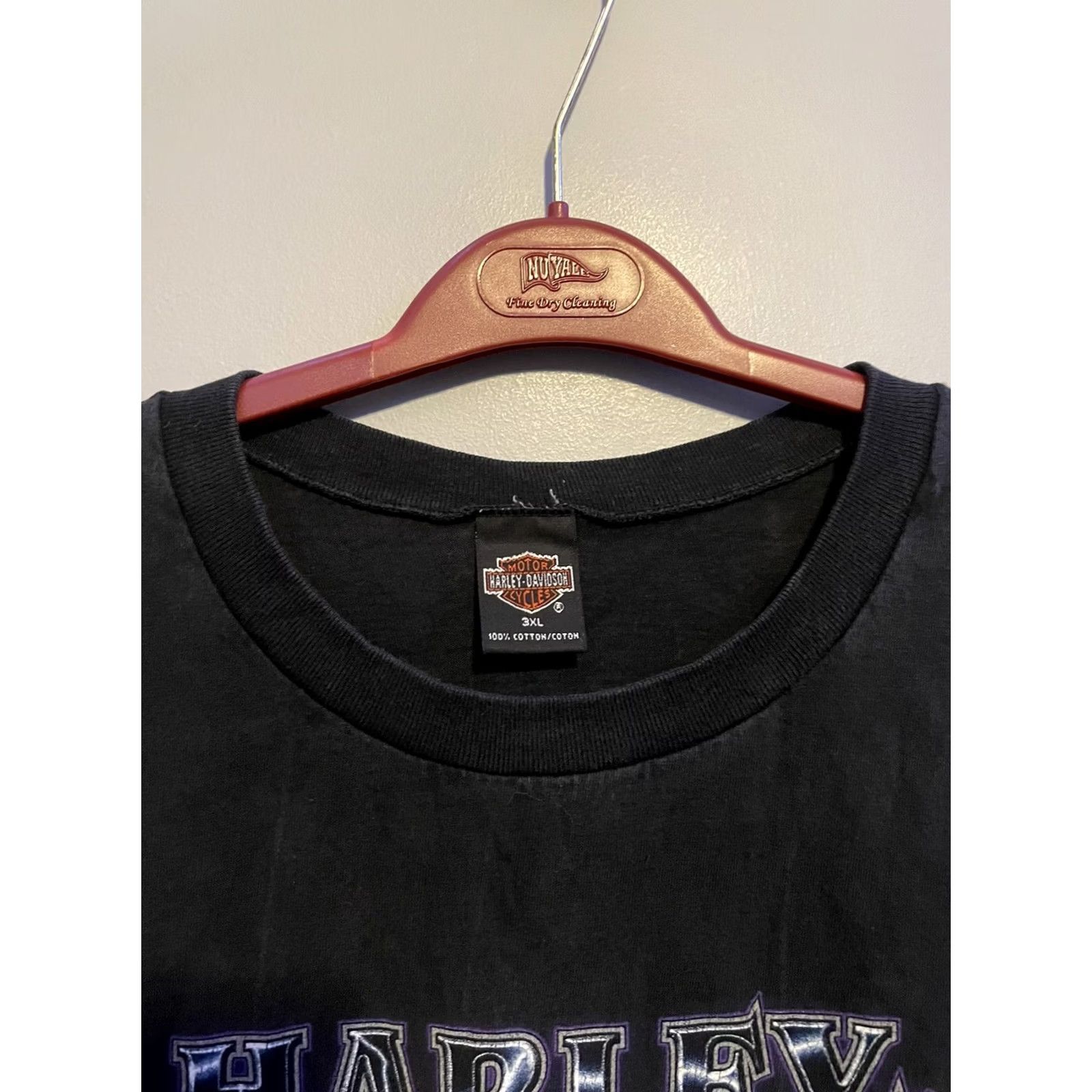 Harley Davidson VINTAGE Harley-Davidson Shirt 3XL Black Blue Thunder Lightening Tank Top Unisex 1990s Grunge Shirt Mens Womens Size US XXL / EU 58 / 5 - 3 Thumbnail