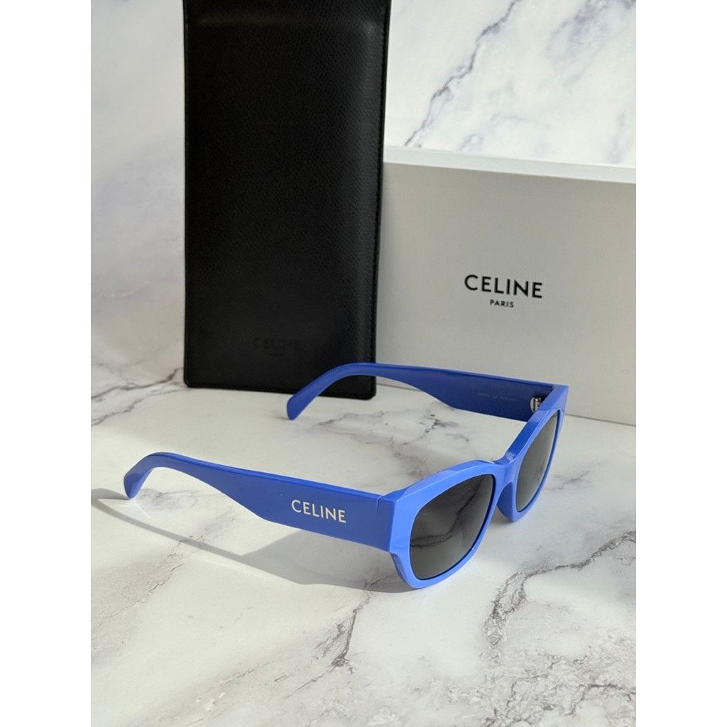 Celine NEW Celine CL40197U Cat Eye Blue Logo Sunglasses Size ONE SIZE - 4 Thumbnail