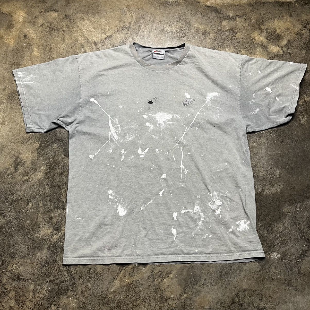 Nike × Vintage vintage 90s nike distressed faded tshirt Size US XL / EU 56 / 4 - 1 Thumbnail