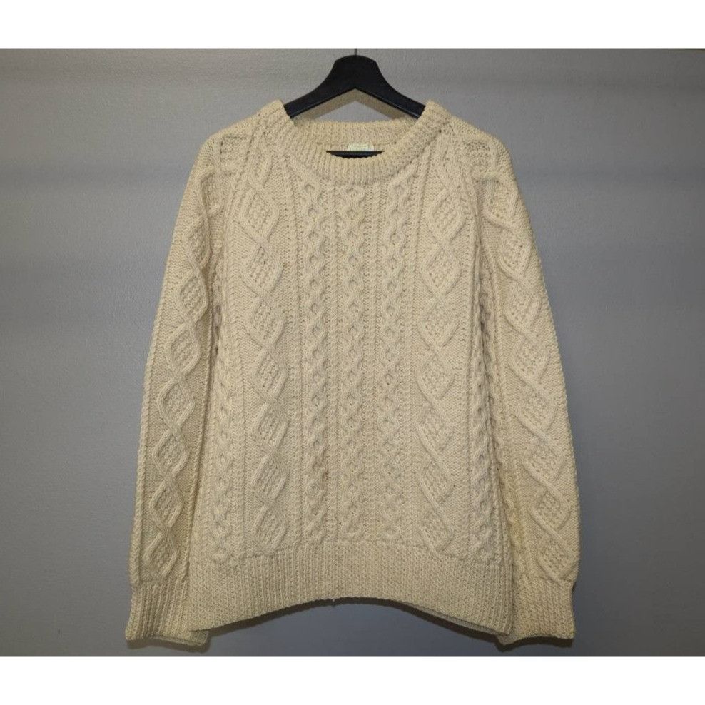 Vintage Vintage Glencraft Wool Cardigan Women’s M Ivory Handknit Size M / US 6-8 / IT 42-44 - 1 Thumbnail