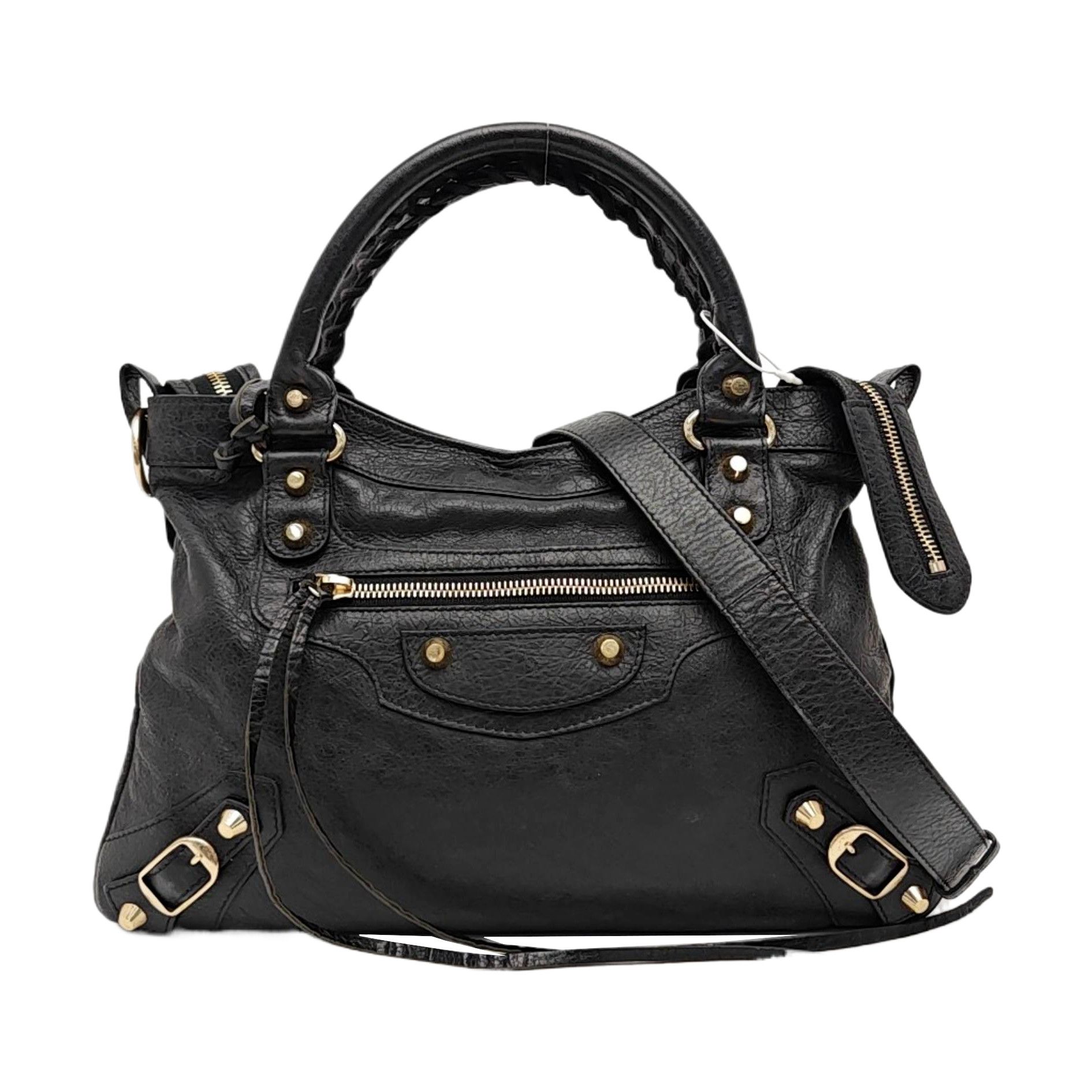 Balenciaga Classic City Black Leather Handbag One Size, Women's