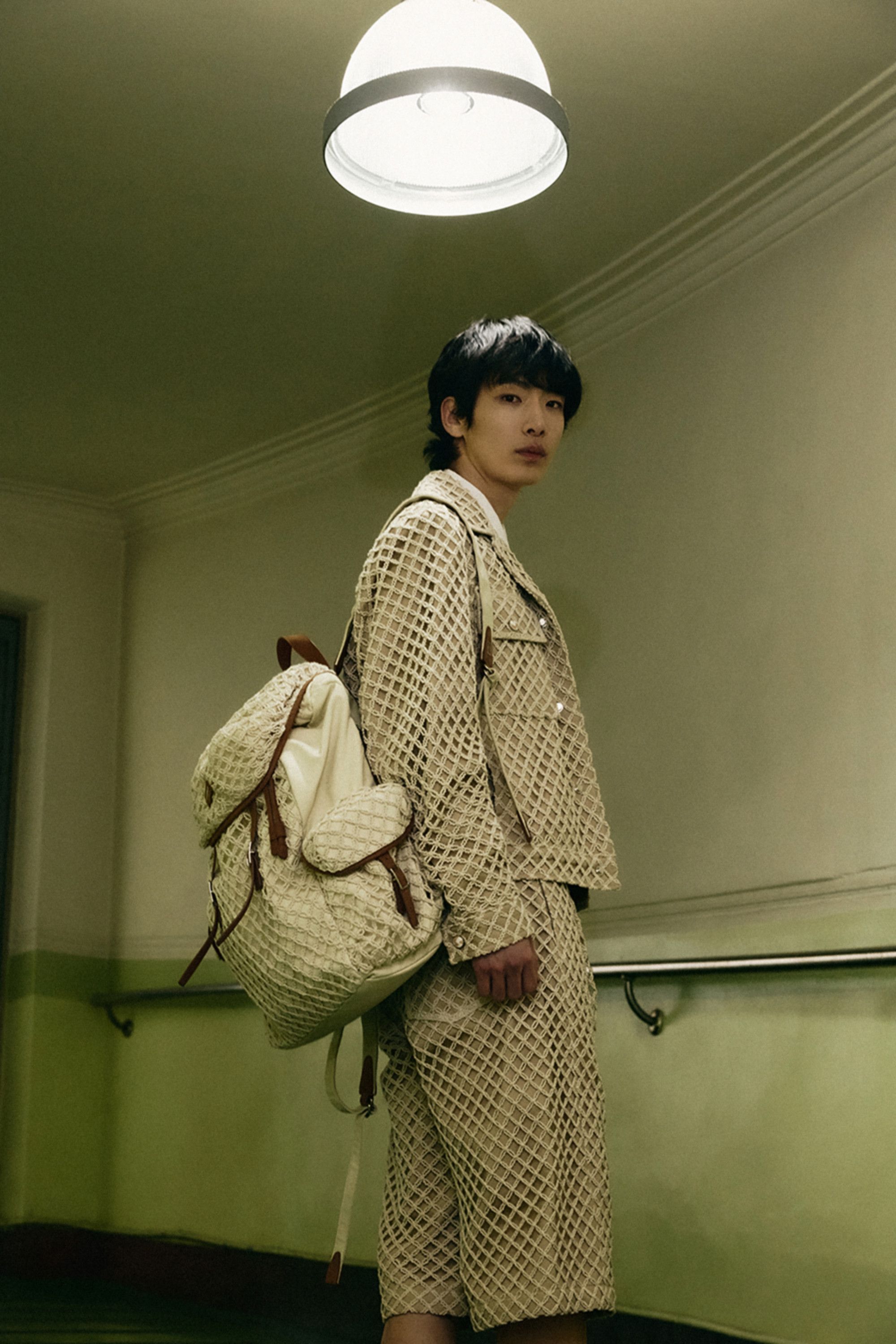 Wooyoungmi BNWT SS25 WOOYOUNGMI IVORY KNIT NET COTTON BACKPACK Size ONE SIZE - 19 Thumbnail
