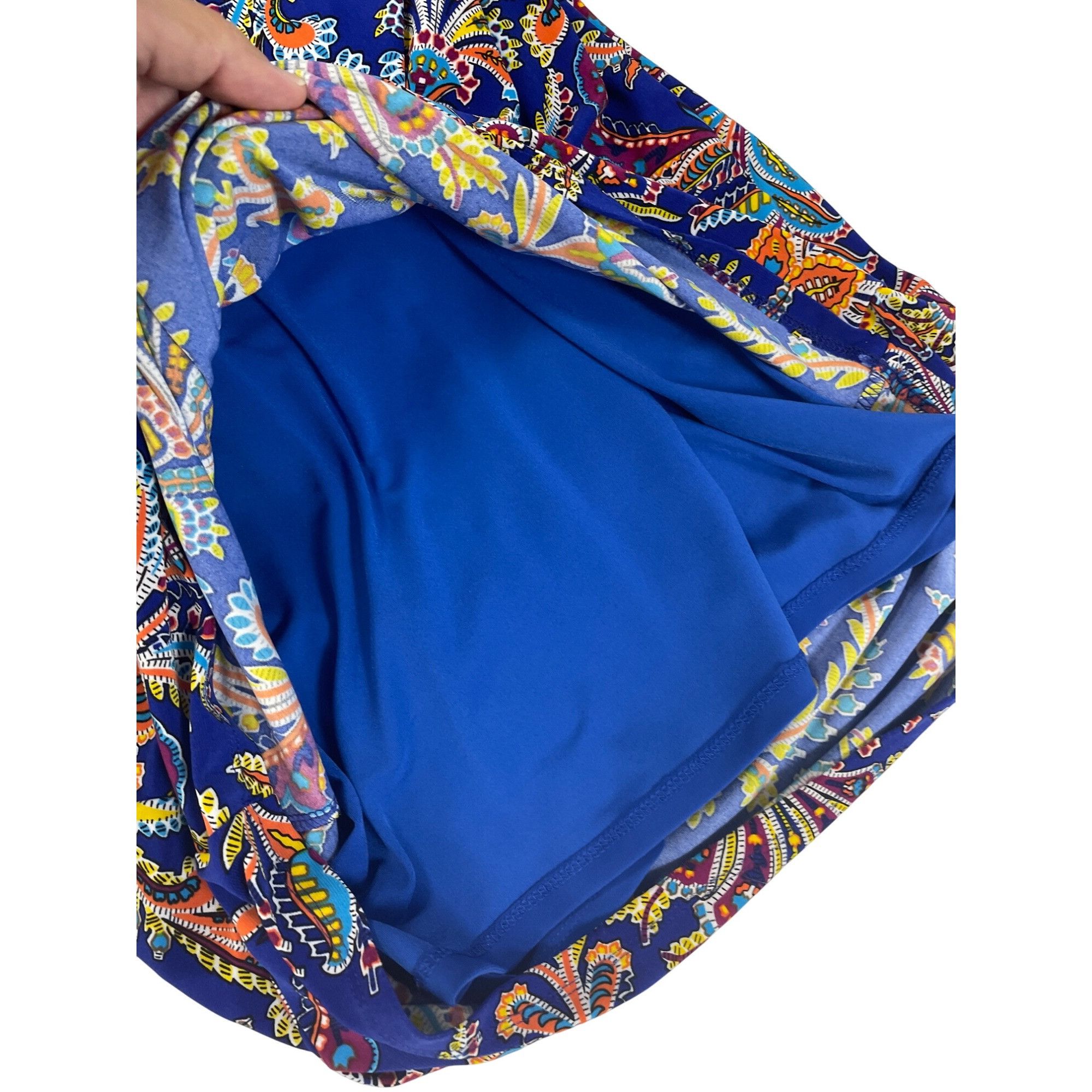 Ralph Lauren Lauren Ralph Lauren womans sleeveless blue paisley slip on d Size XL / US 12-14 / IT 48-50 - 7 Thumbnail