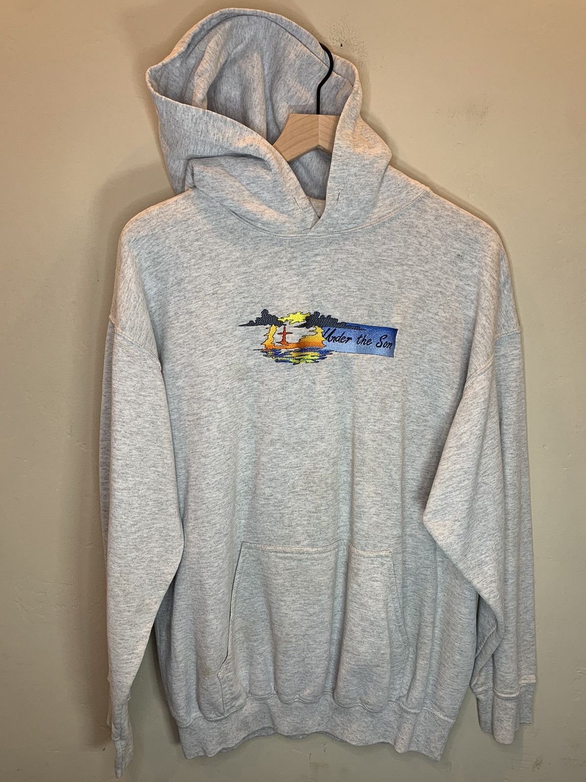 Vintage *RARE* Vintage 90’s Jesus Christ Under The Son Sunset Hoodie Size US L / EU 52-54 / 3 - 1 Thumbnail