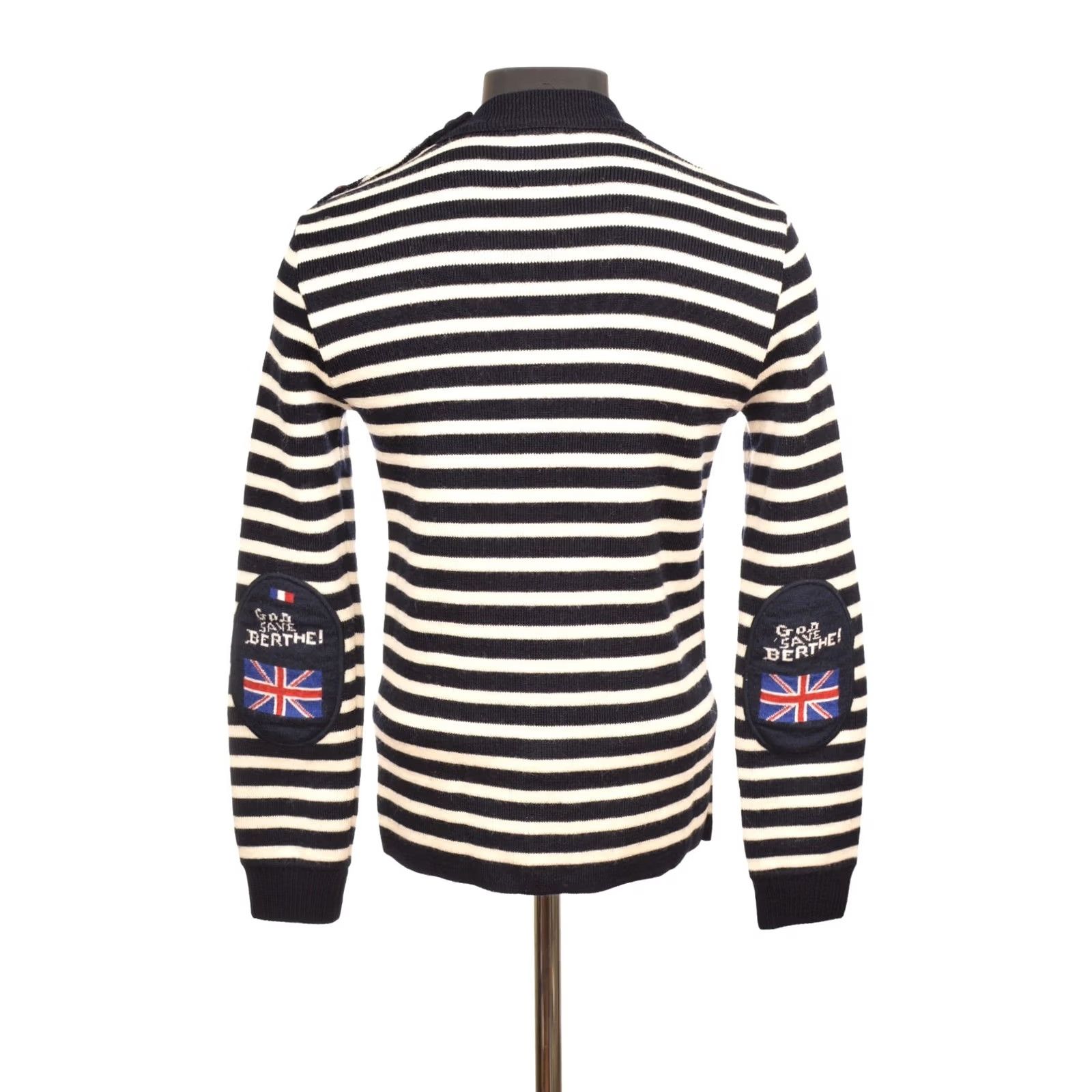 Vintage Berthe Royal Mer Men's Striped Sailor Sweater God Save Berthe Nautical Size S Blue Pullover Wool Navy Mens Size US S / EU 44-46 / 1 - 3 Thumbnail