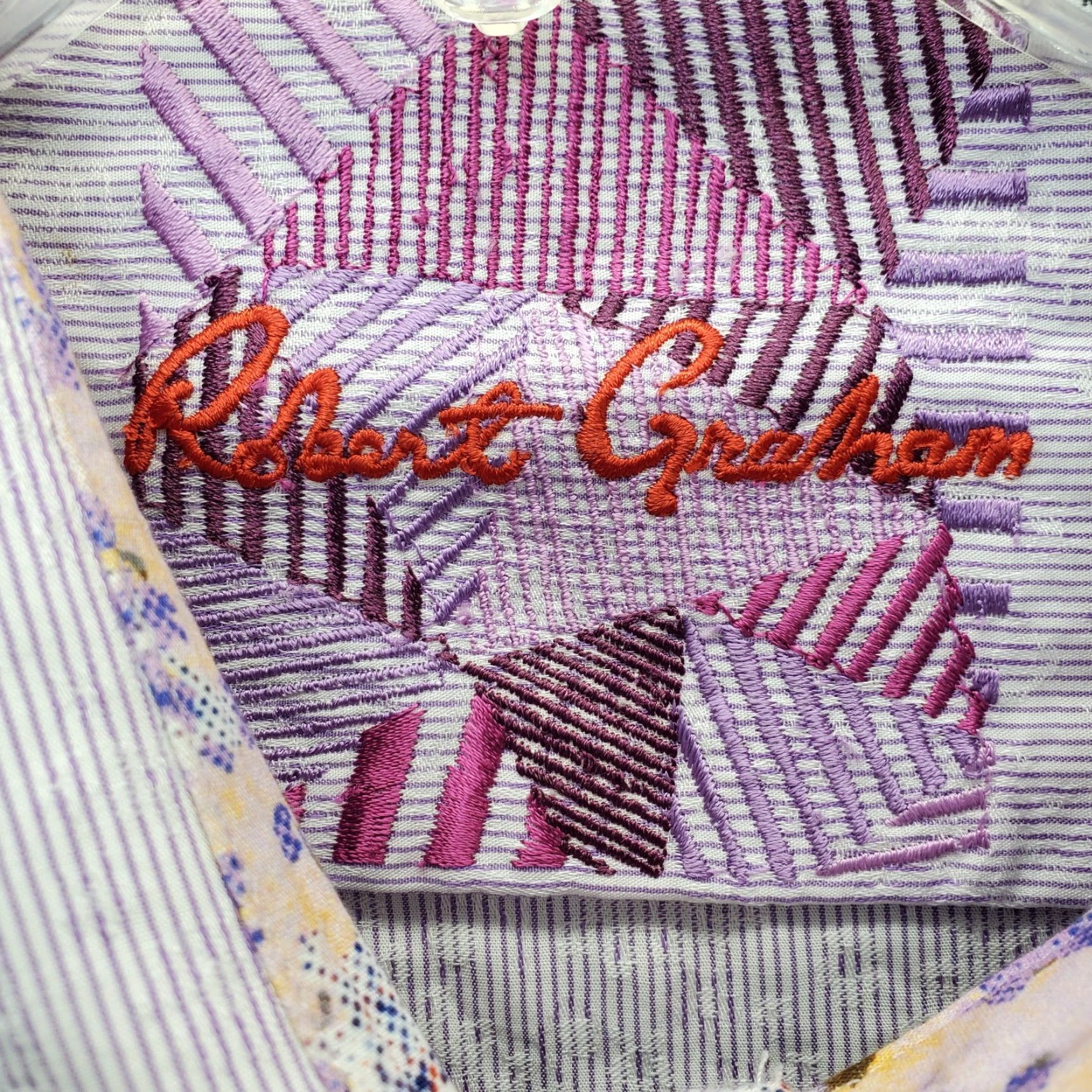 Robert Graham Robert Graham Garden Lake Classic Fit Woven Shirt Mens 3XL Multicolor Striped Button-Up Casual SS 90s Outdoor (No, not applicable) Size US XXL / EU 58 / 5 - 7 Thumbnail