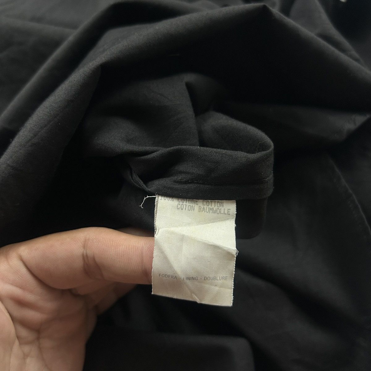 Helmut Lang 1993 Helmut Lang Marine Hi Collar Many Button Shirt Size XS / US 0-2 / IT 36-38 - 10 Thumbnail