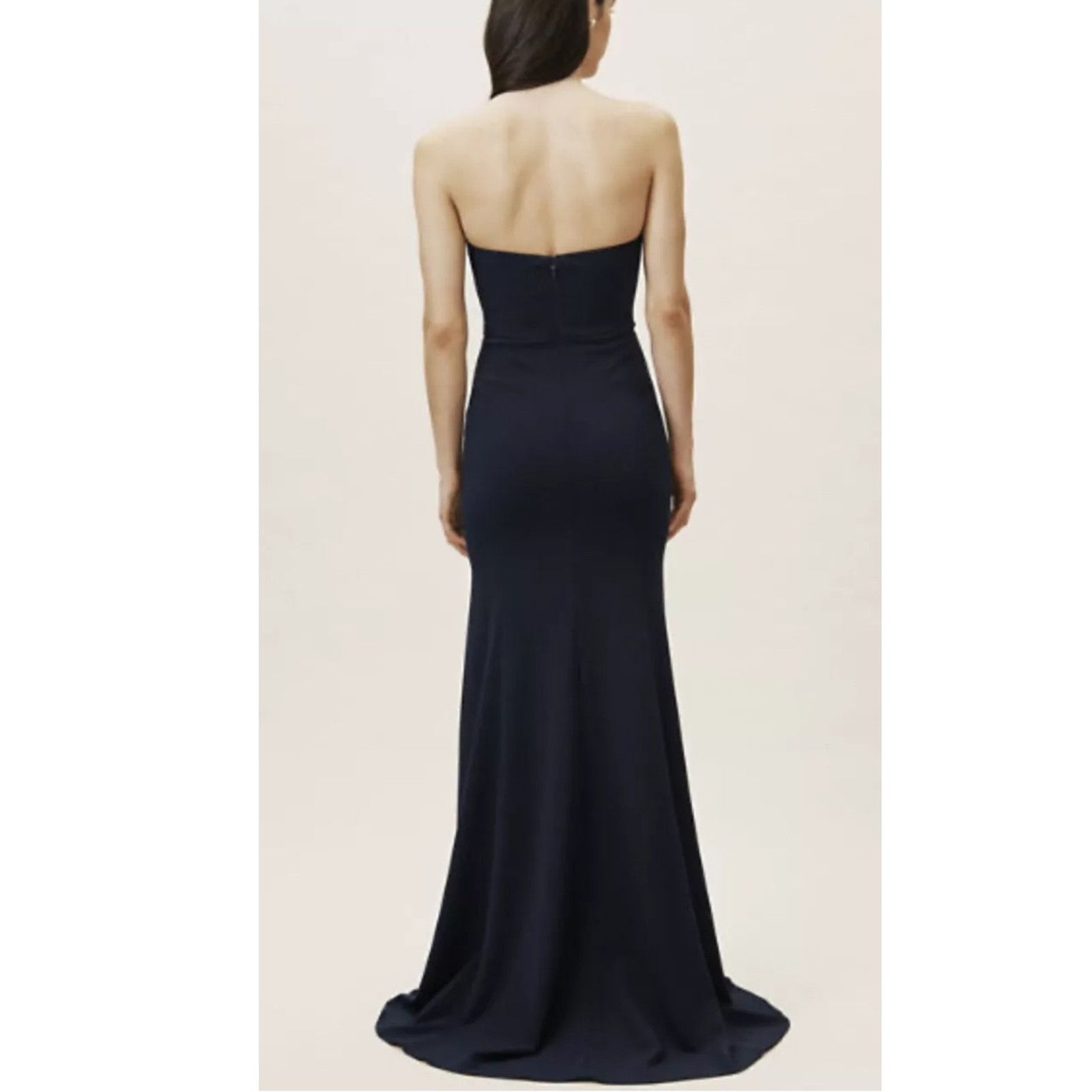 Anthropologie New BHLDN Delilah Dress WATTERS & WATTERS $285 SIZE 4 Navy Size S / US 4 / IT 40 - 4 Thumbnail