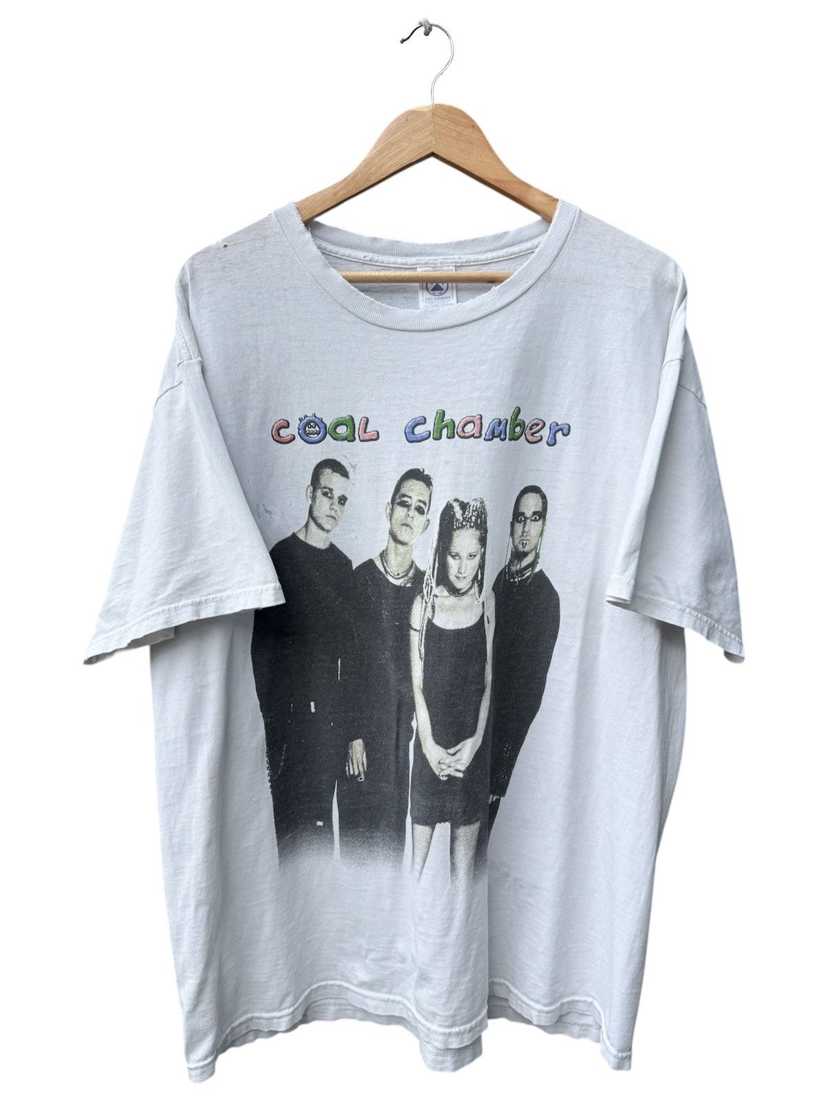 Band Tees 🔥🔥 Vintage 90s Thrashed Coal Chamber Loco band tee Size US XL / EU 56 / 4 - 1 Thumbnail