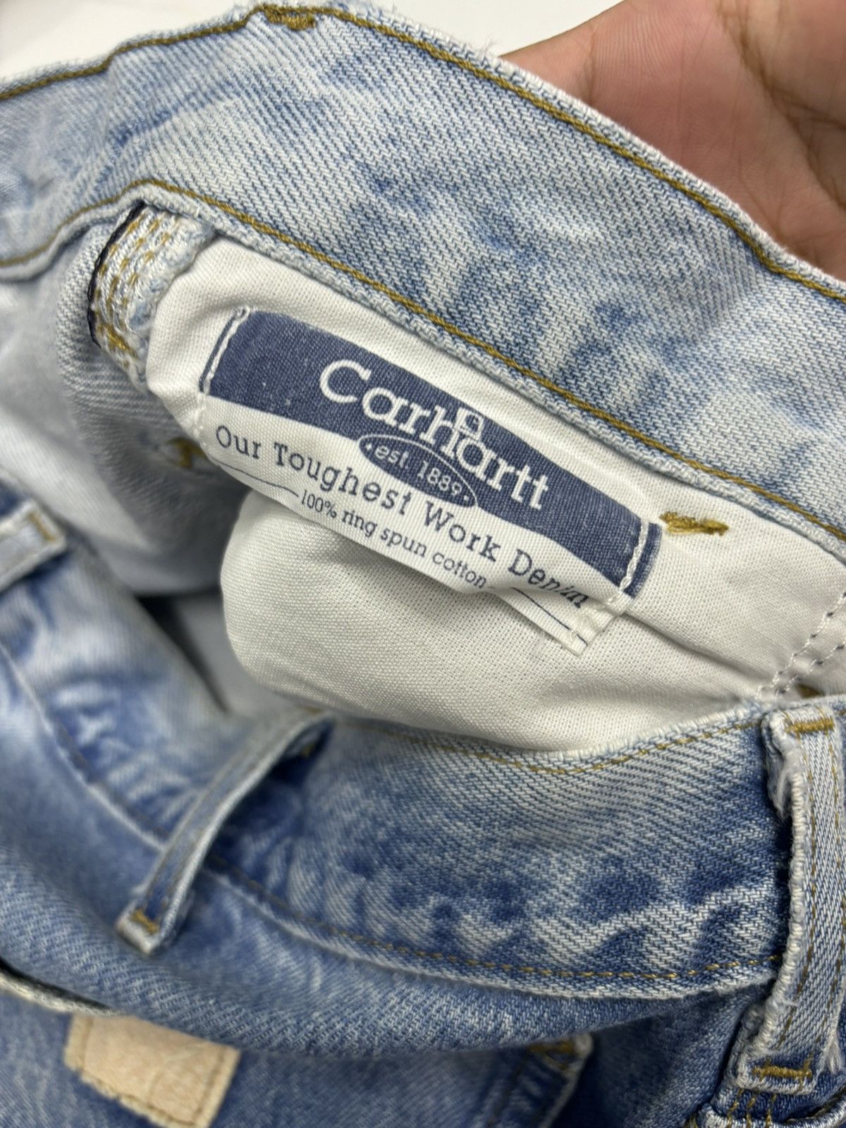 Carhartt VINTAGE CARHARTT BAGGY CARPENTER JEANS Size US 36 / EU 52 - 9 Thumbnail