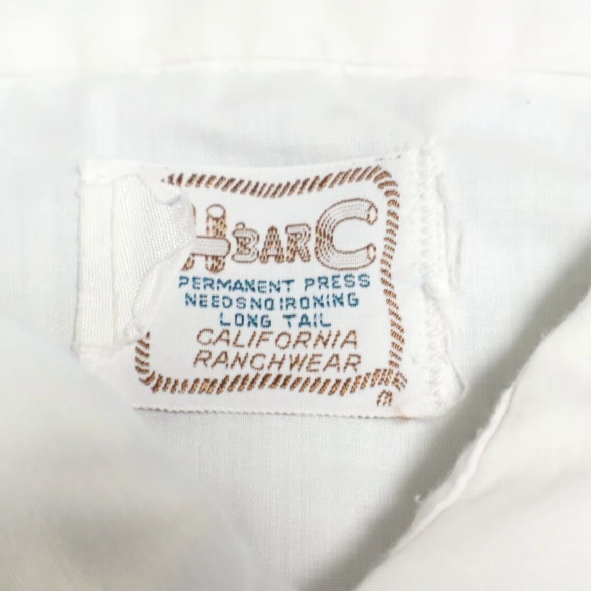 Vintage VTG H Bar C Pearl Snap Long Tail Pepper Cotton Shirt White Men's 17 36 Shirt Mens VTG Cotton Pearl Snap Long Tail Pepper White 17 36 Size US XL / EU 56 / 4 - 5 Thumbnail
