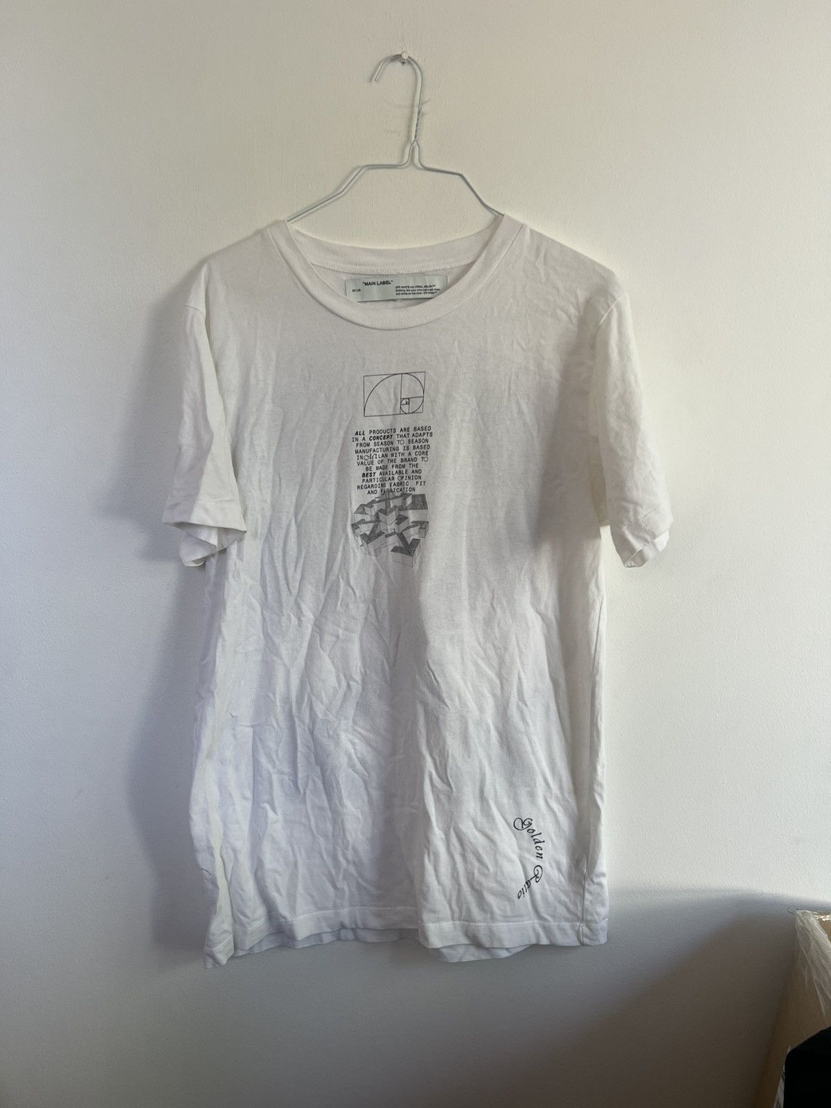Off-White Off white Golden Ratio TEE Size US L / EU 52-54 / 3 - 3 Thumbnail