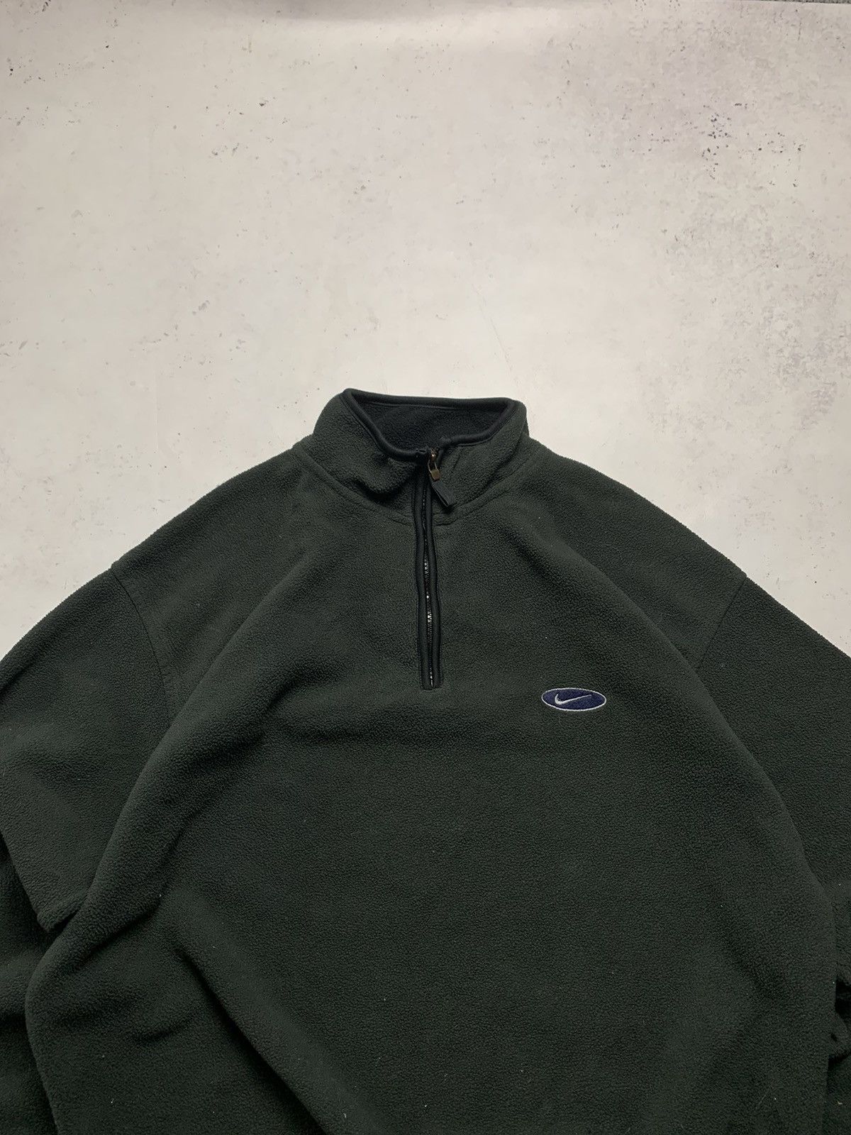 Vintage Vintage Nike Swoosh Fleece Quarter Zip Sherpa Sweatshirt XL Size US XL / EU 56 / 4 - 2 Thumbnail