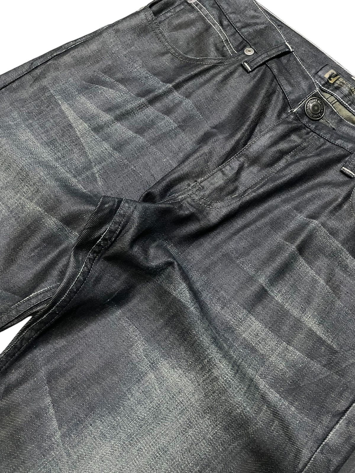 Hysteric Glamour × Yasuyuki Ishii Back Number Japan Waxed Coated Claw Mark Loose Jeans Size US 34 / EU 50 - 6 Thumbnail