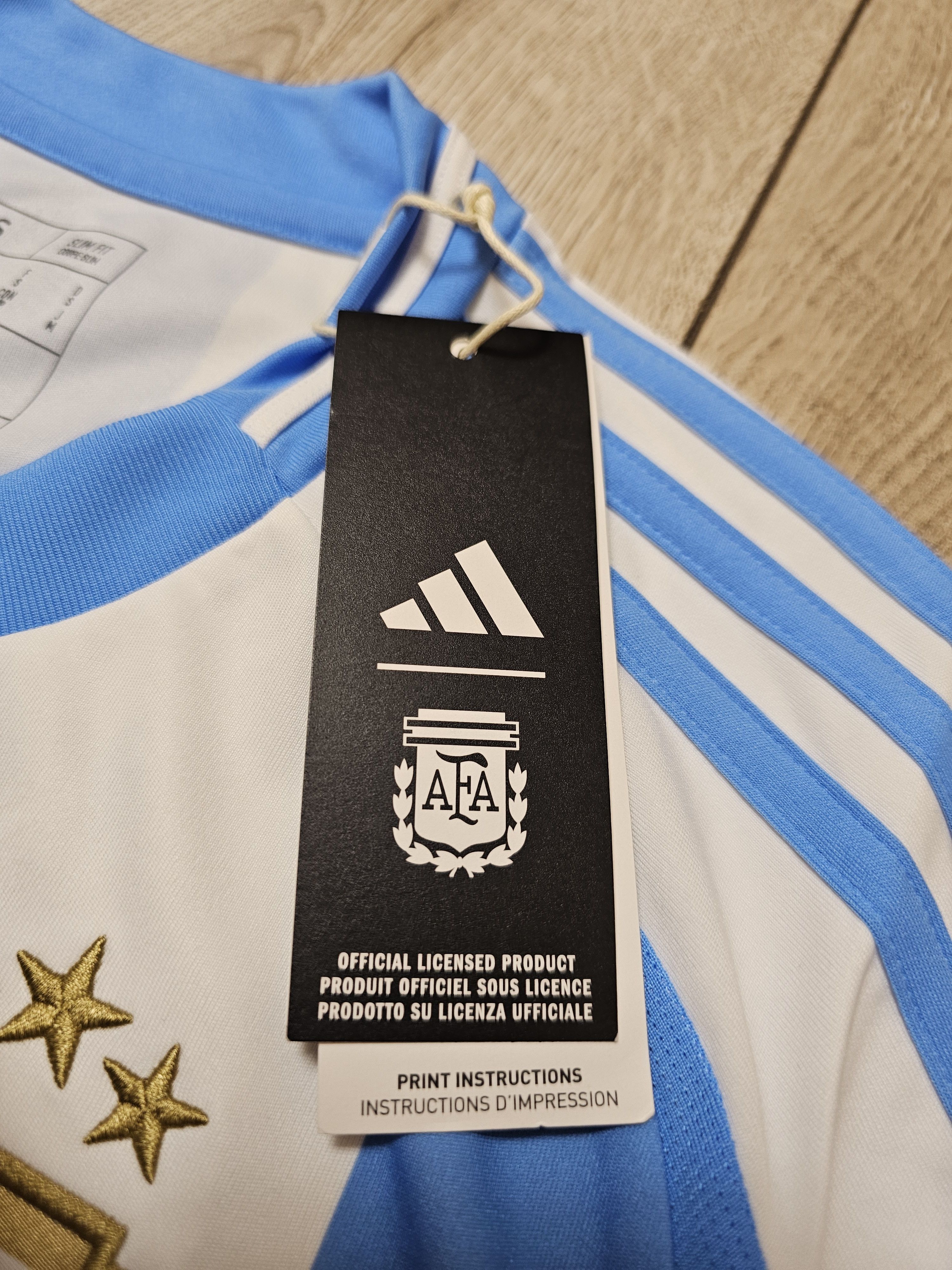 Adidas ARGENTINA 2024 MESSI HOME FOOTBALL SHIRT SOCCER JERSEY Size US S / EU 44-46 / 1 - 7 Thumbnail
