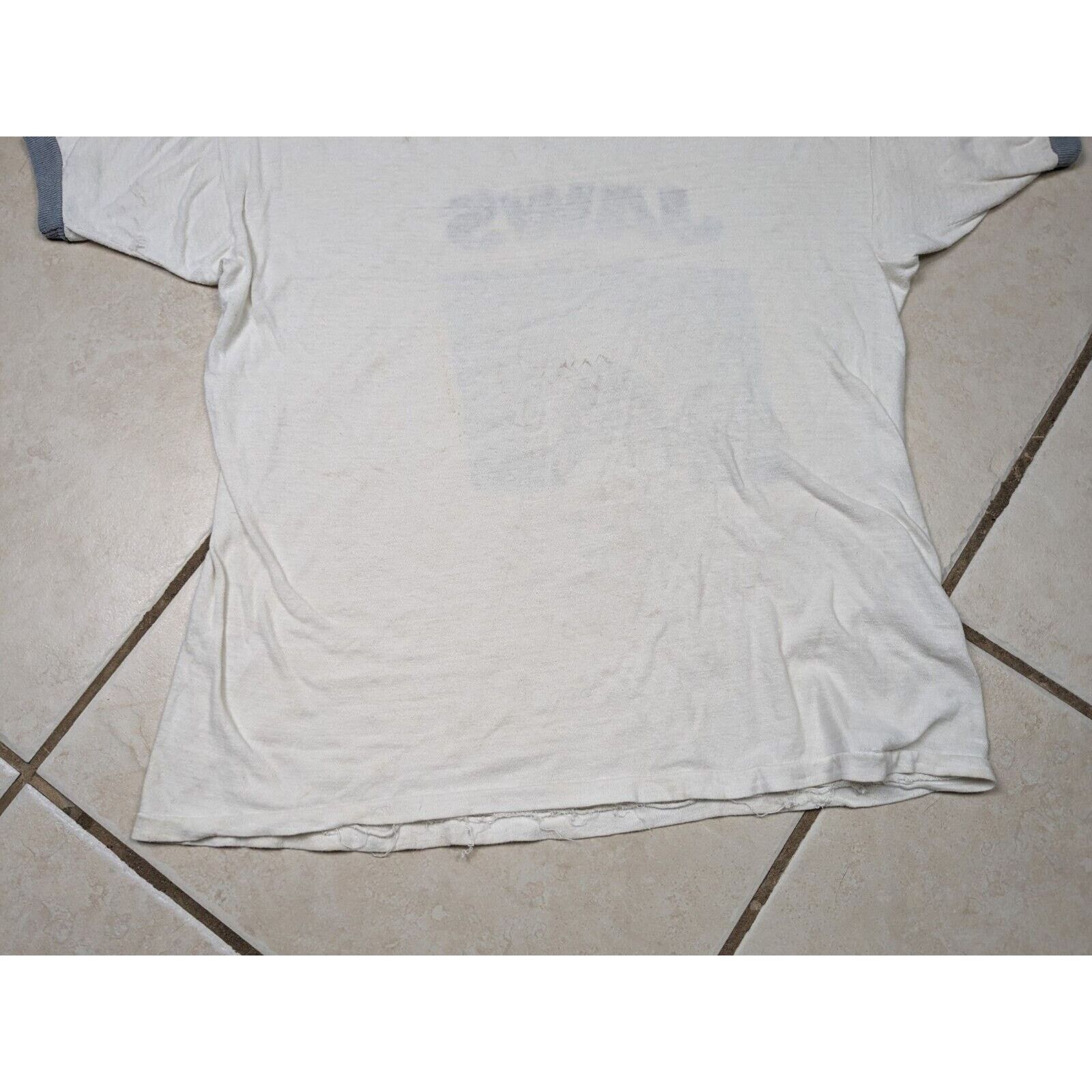Other Vtg 1970s Jaws Promo Ringer T Shirt Horror Steven Spielberg Size US S / EU 44-46 / 1 - 15 Thumbnail