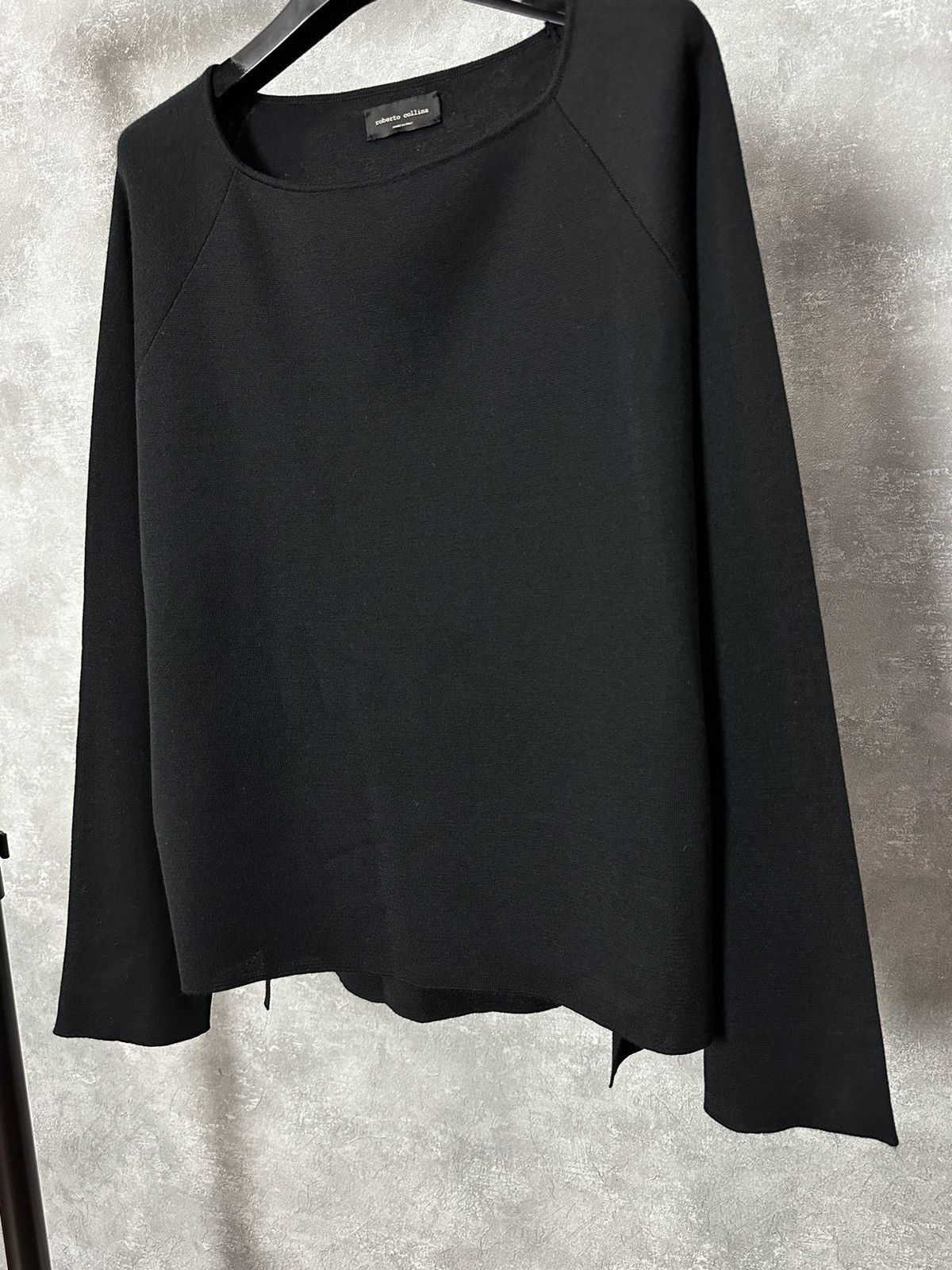 Roberto Collina Roberto Collina Black Wool Emroidered Made in Italy Sweater Size S / US 4 / IT 40 - 4 Thumbnail