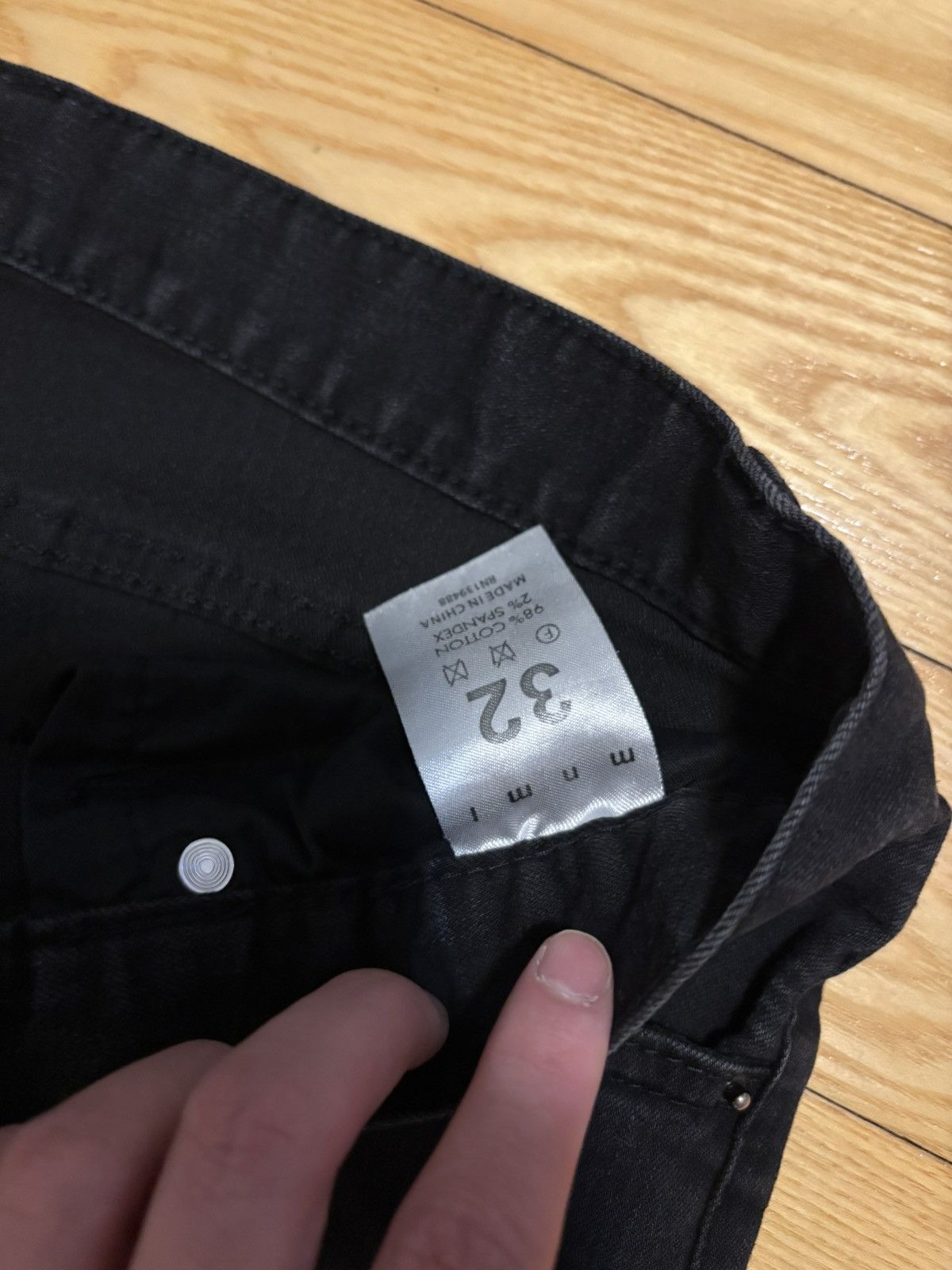 MNML Mnml All Black True Black Jeans Size 32 Size US 32 / EU 48 - 2 Thumbnail