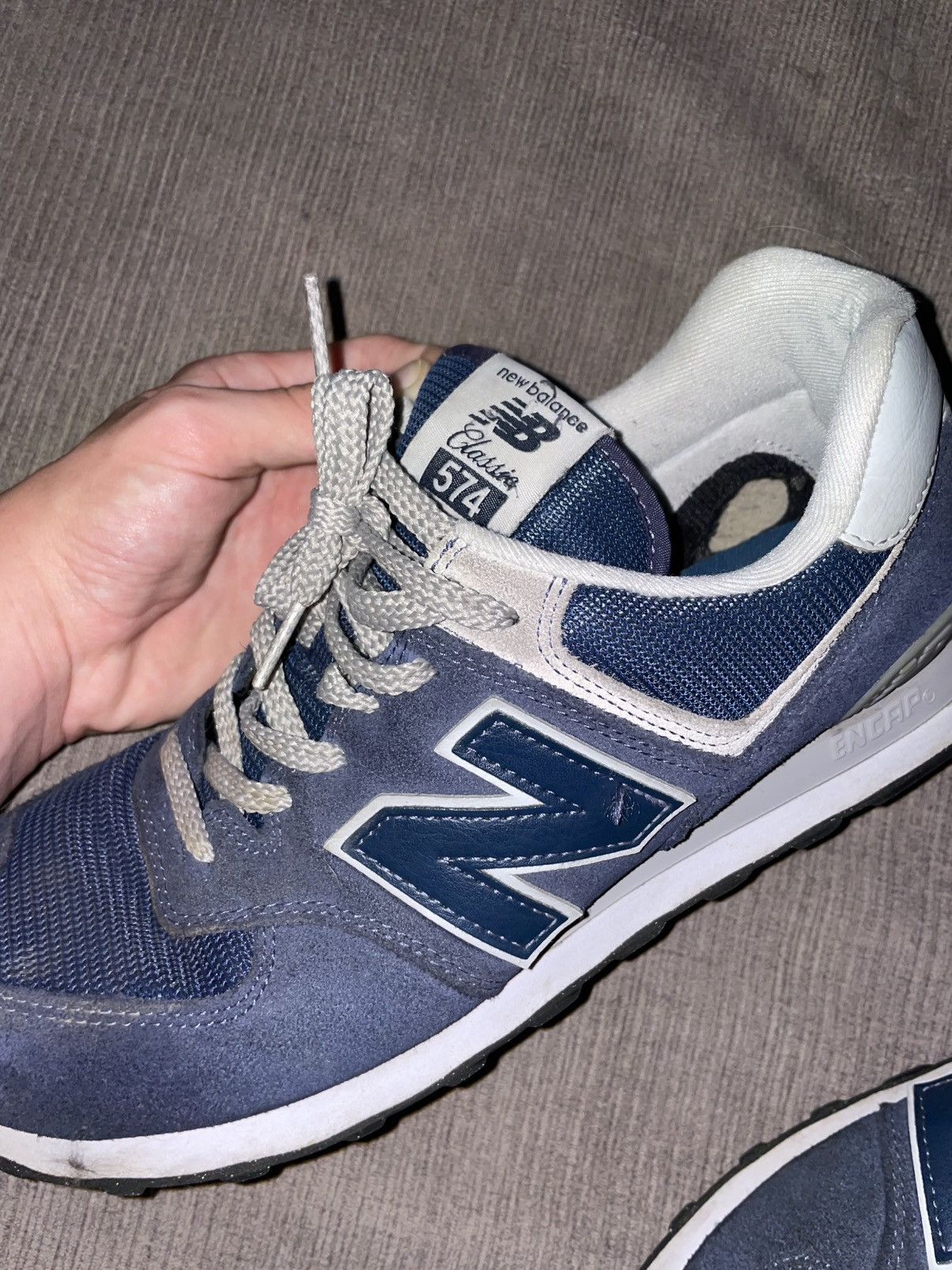 New Balance New Balance 574 Navy / Gray Size US 10 / EU 43 - 6 Thumbnail
