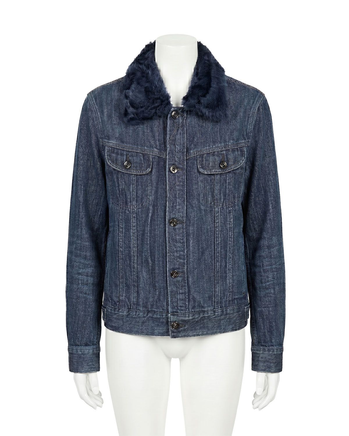 Maison Margiela Fur Denim Jacket - AW13 Size US M / EU 48-50 / 2 - 2 Thumbnail