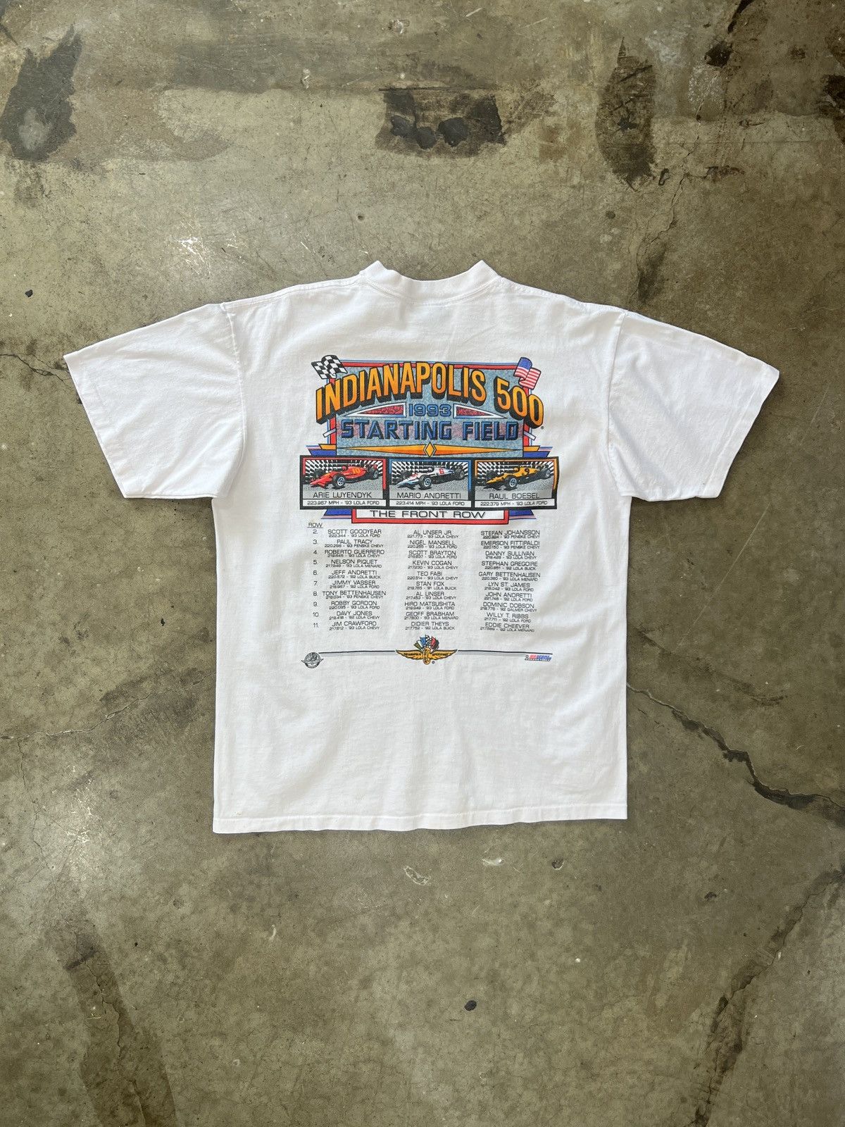 NASCAR Vintage 1993 77th Indianapolis 500 Racing Tee MiUSA XL Size US XL / EU 56 / 4 - 5 Thumbnail