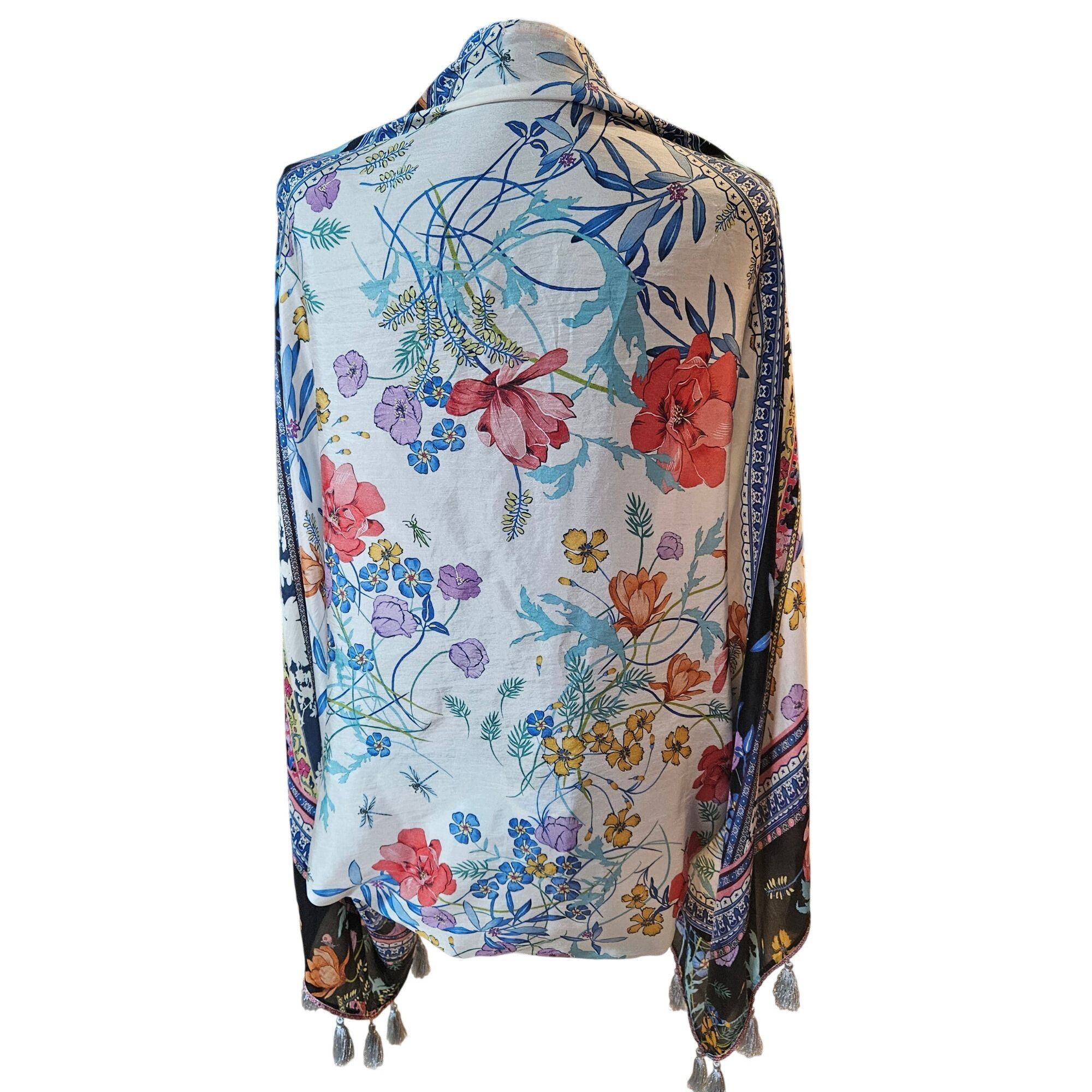 Johnny Was Johnny Was Geana Makenna silk S kimono Boho Chic Resortcore Size S / US 4 / IT 40 - 12 Thumbnail