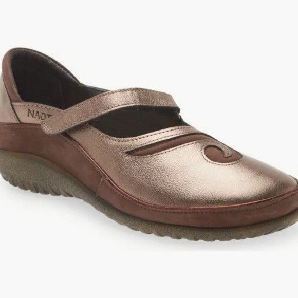 Designer Naot Matai Radiant Copper Leather Suede Swirl Mary Jane Comf Size US 11 / IT 41 - 8 Thumbnail