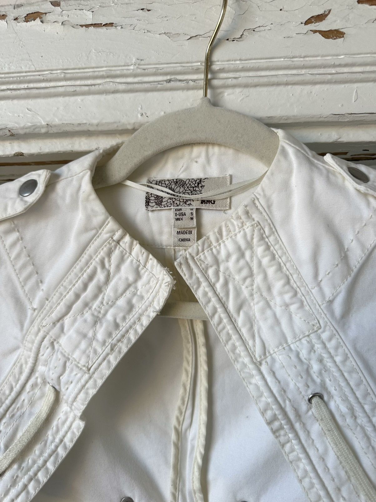 20471120 × Beauty Beast × Vintage Vintage White Cropped Jacket Size S / US 4 / IT 40 - 7 Thumbnail