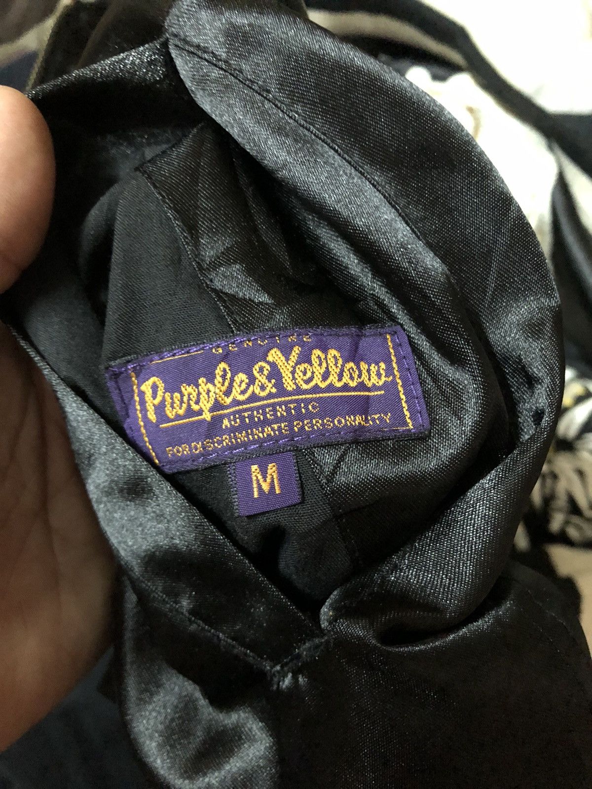 Hysteric Glamour × Japanese Brand Purple & Yellow Reversible Sukajan Bomber Jacket Size US M / EU 48-50 / 2 - 5 Thumbnail