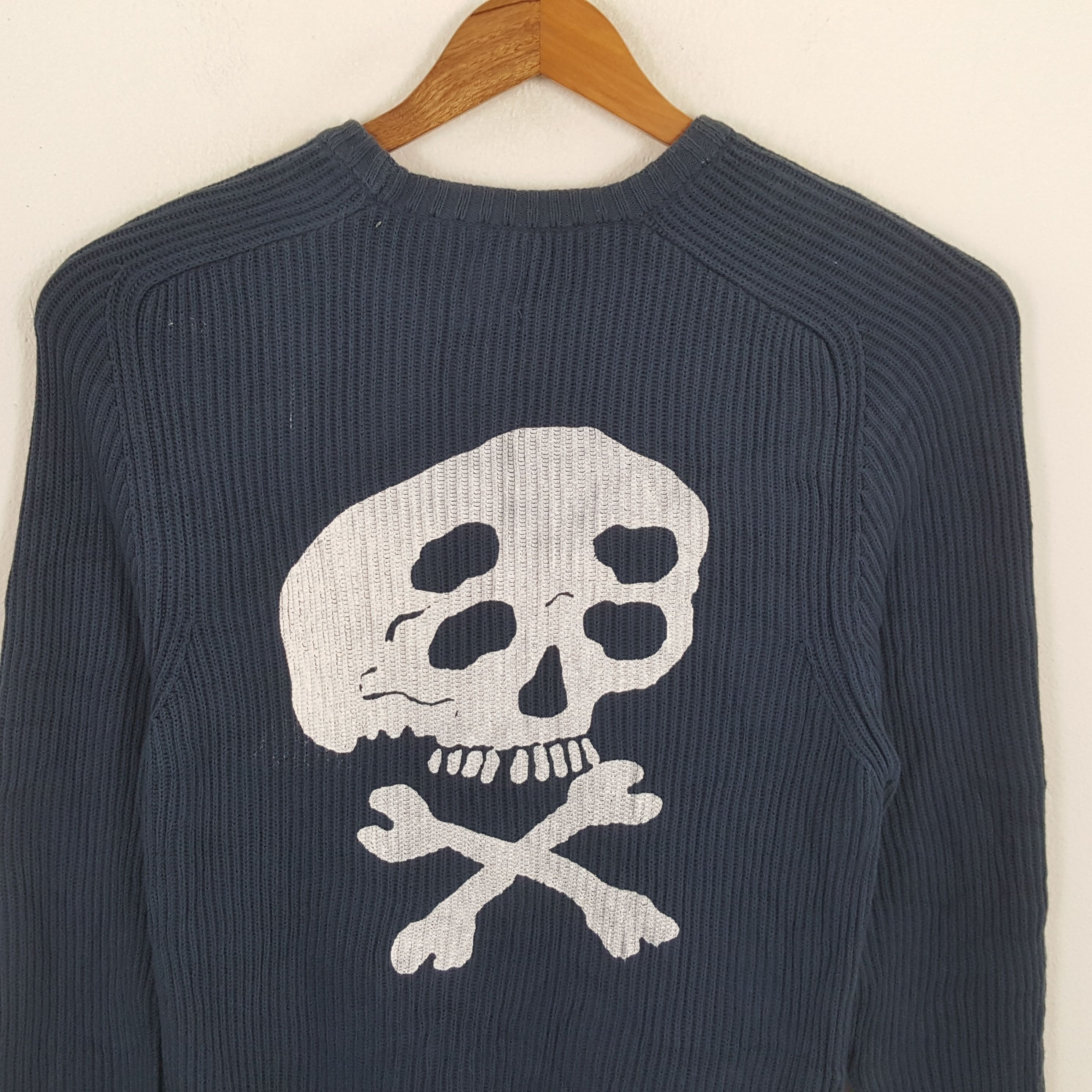 Vintage × Zara Vintage ZARA x SKULLS Japanese Style Custom Knitwear Size US S / EU 44-46 / 1 - 2 Thumbnail