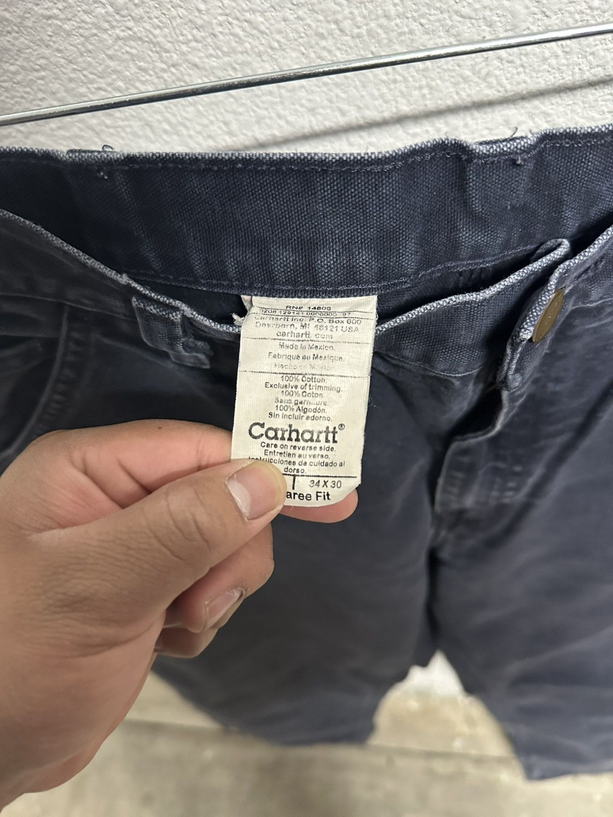 Carhartt Carhartt navy carpenter pants 34 x 30 Size US 36 / EU 52 - 3 Thumbnail