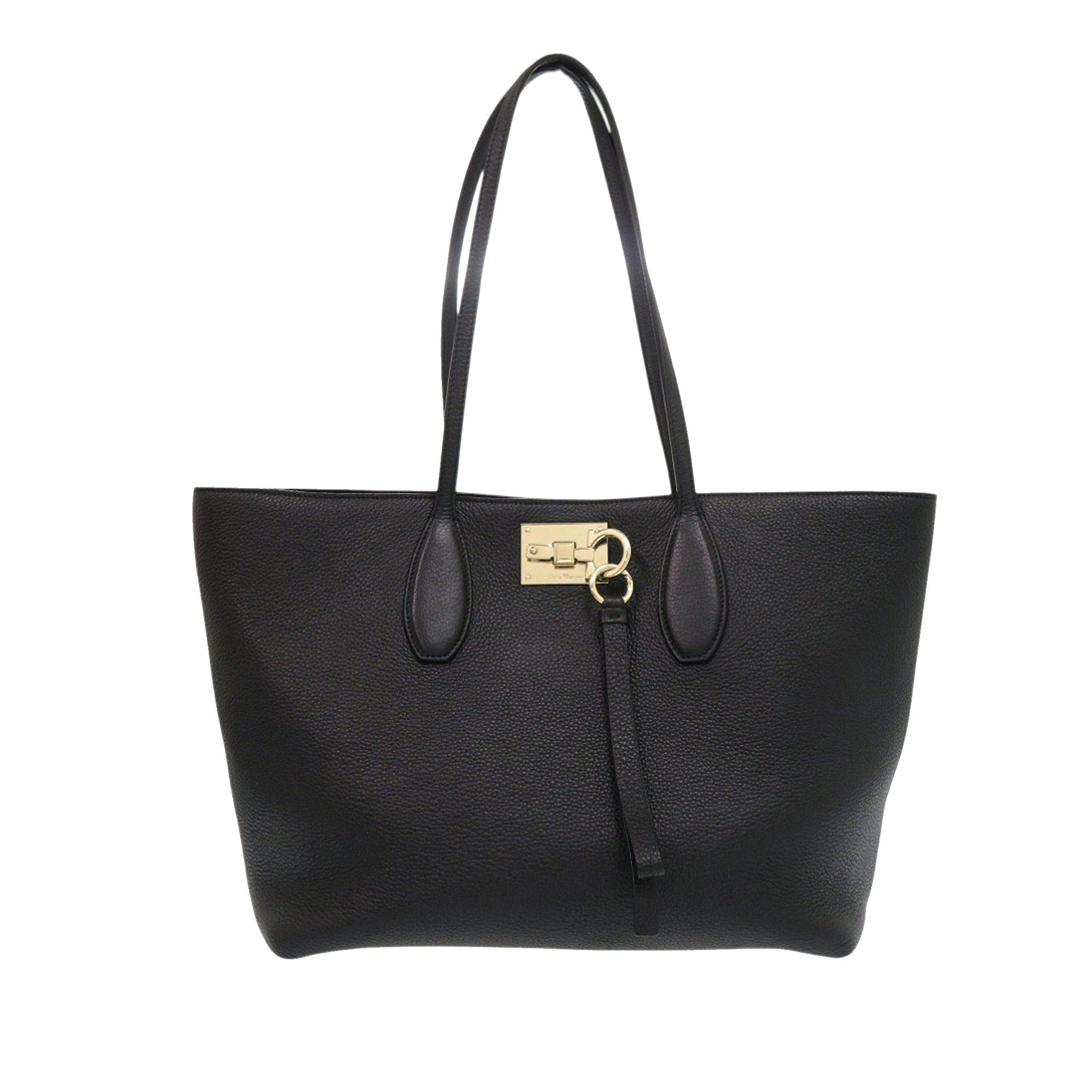 Salvatore Ferragamo Grained Calfskin Studded Gancini Tote Size ONE SIZE - 1 Thumbnail