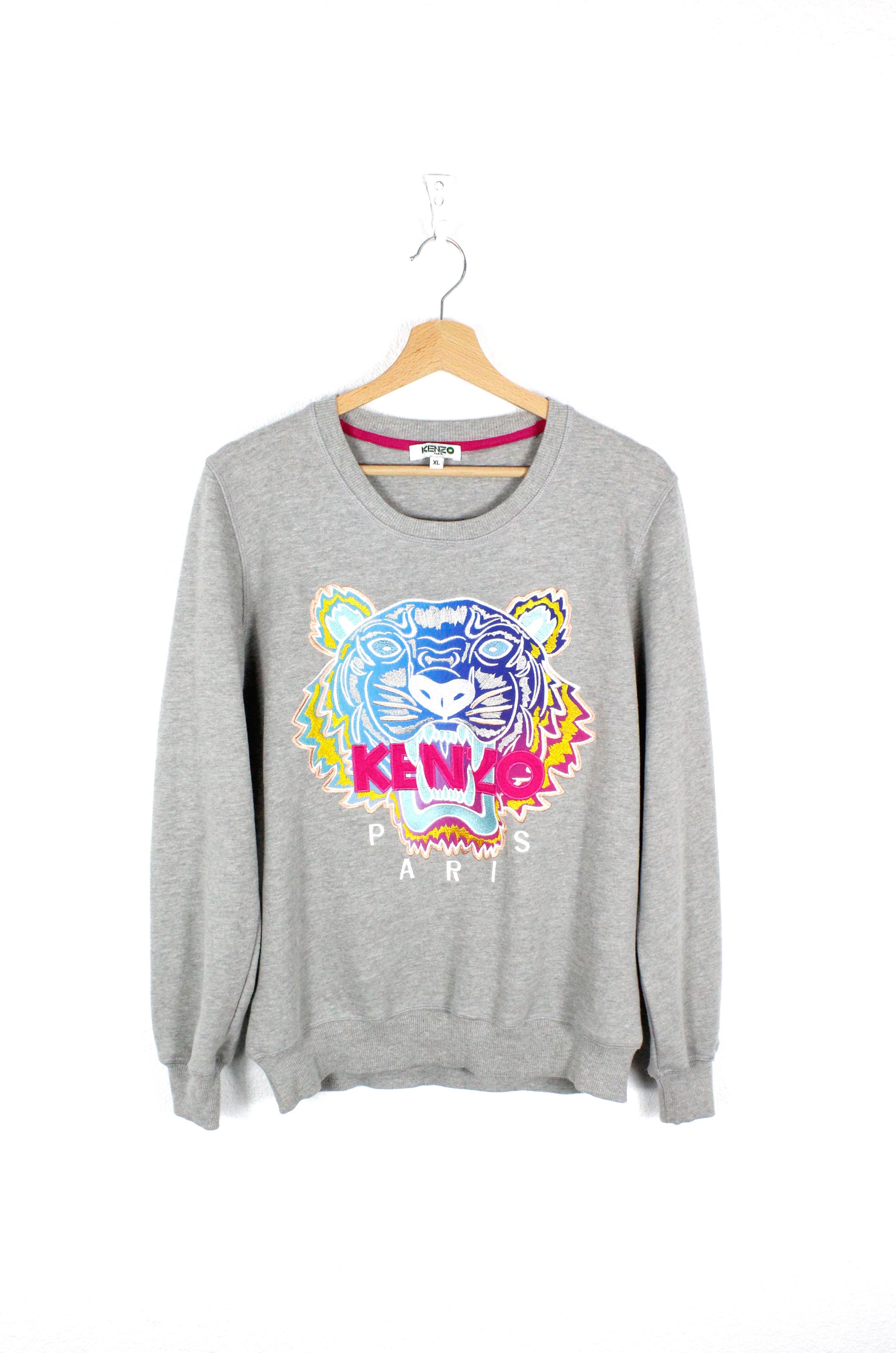 Kenzo Kenzo Paris Multicolor Dragon Tiger Embroidered Sweatshirt Size US S / EU 44-46 / 1 - 1 Thumbnail