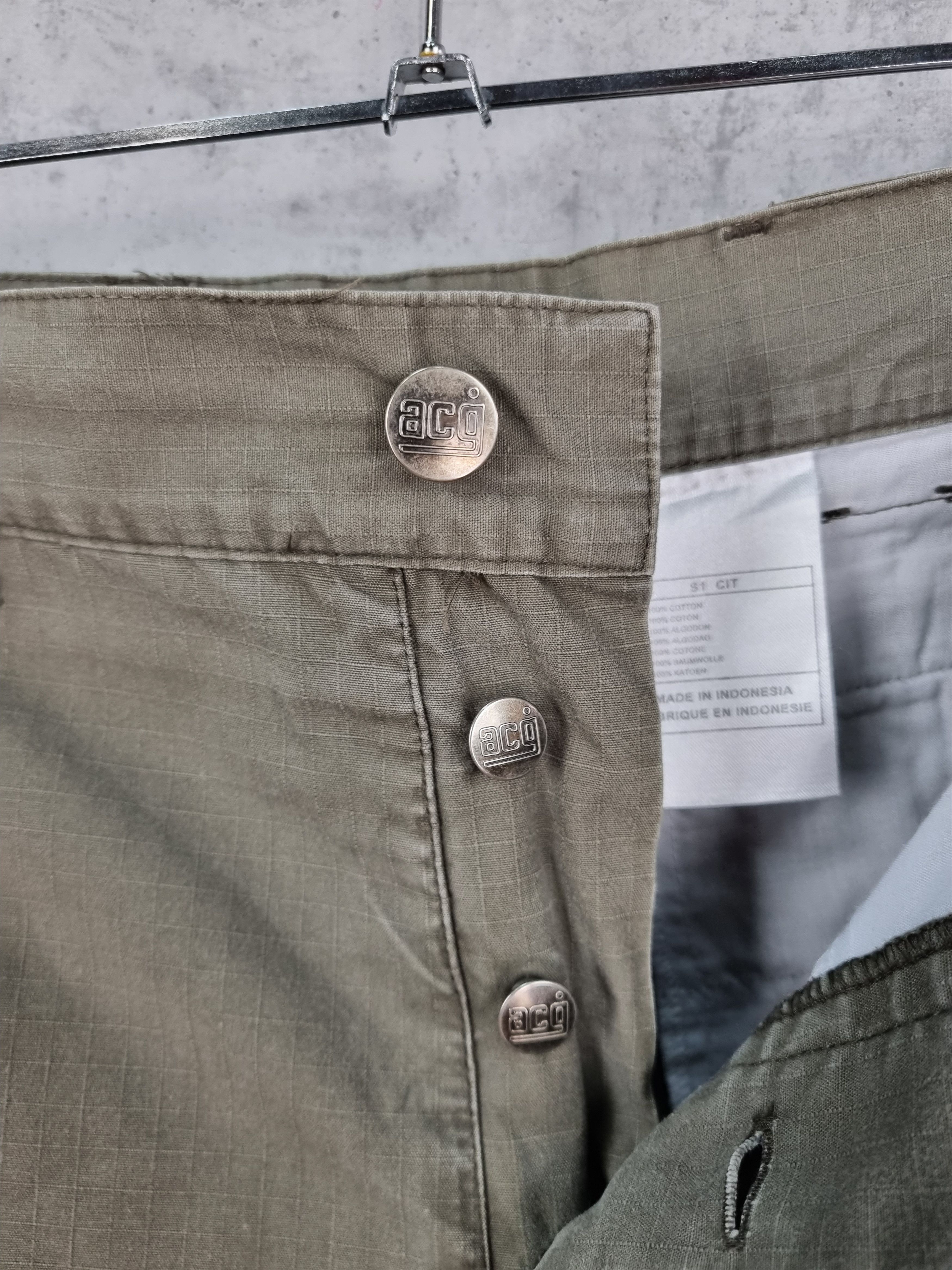 Nike × Nike ACG × Vintage Nike ACG Cargo Military Style Kaki Shorts Size US 31 - 6 Thumbnail