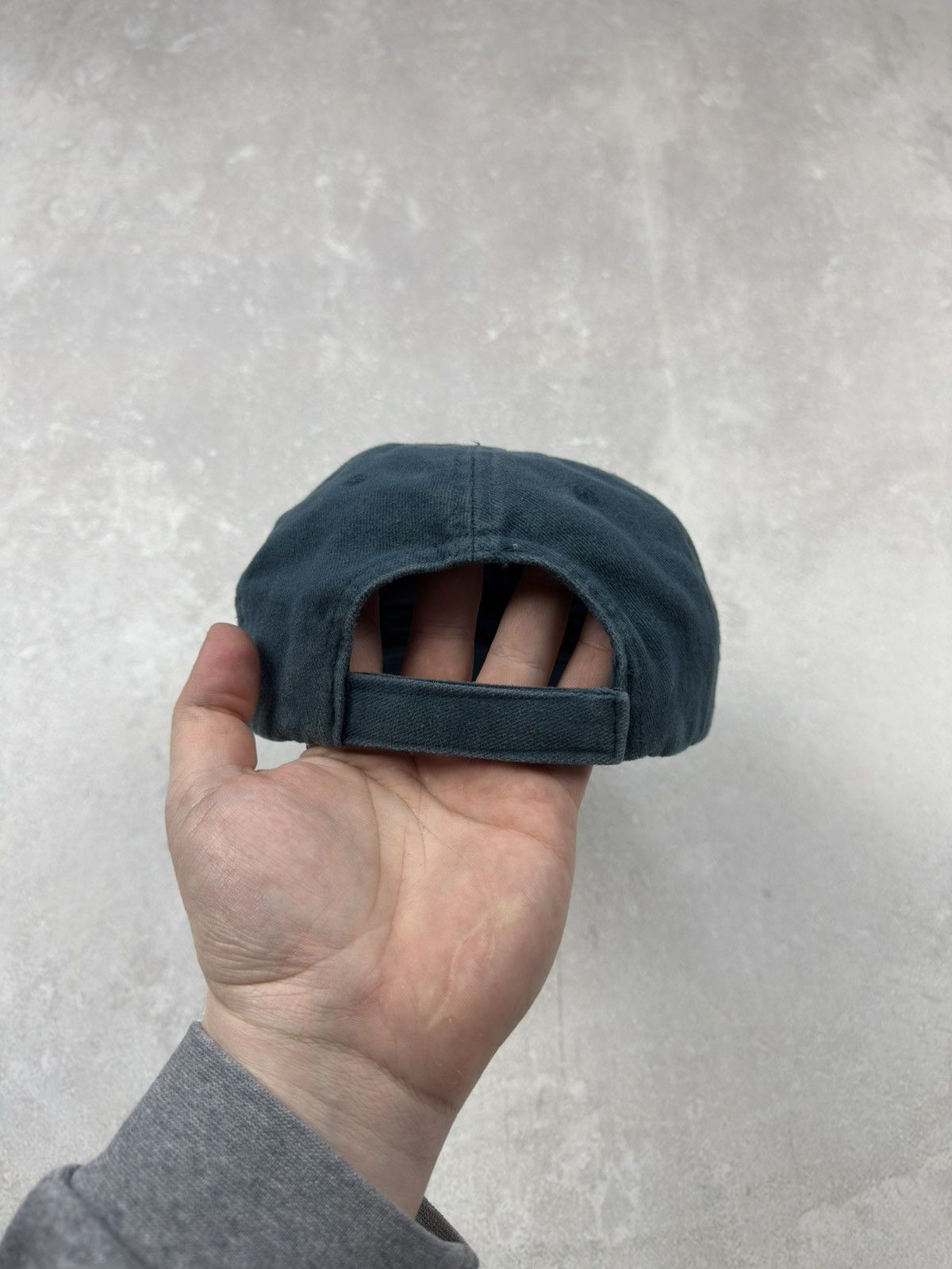 Balenciaga Balenciaga Logo Visor Distressed Blue Cap Y2k Size ONE SIZE - 10 Thumbnail