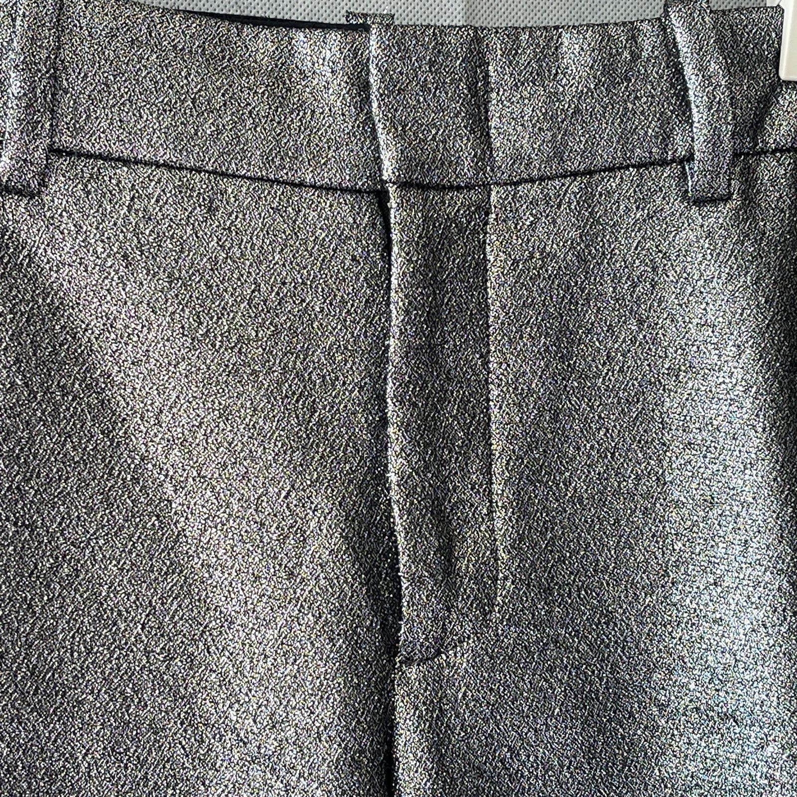 A.L.C. A.L.C. Danny Pewter Metallic Crop Pants Size 6 Worn once. Size 28" / US 6 / IT 42 - 4 Thumbnail