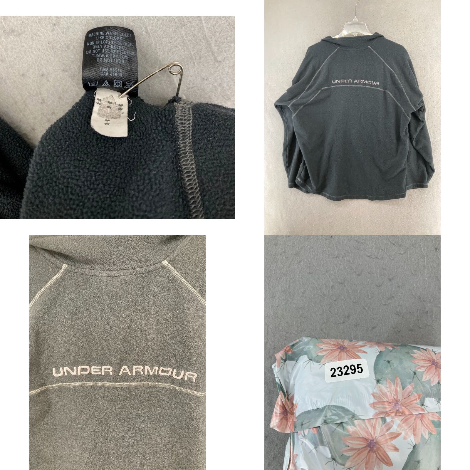 Under Armour Under Armour Mens Pullover L Black Fleece 1/4 Zip Sweatshirt Outdoor Size US L / EU 52-54 / 3 - 8 Thumbnail