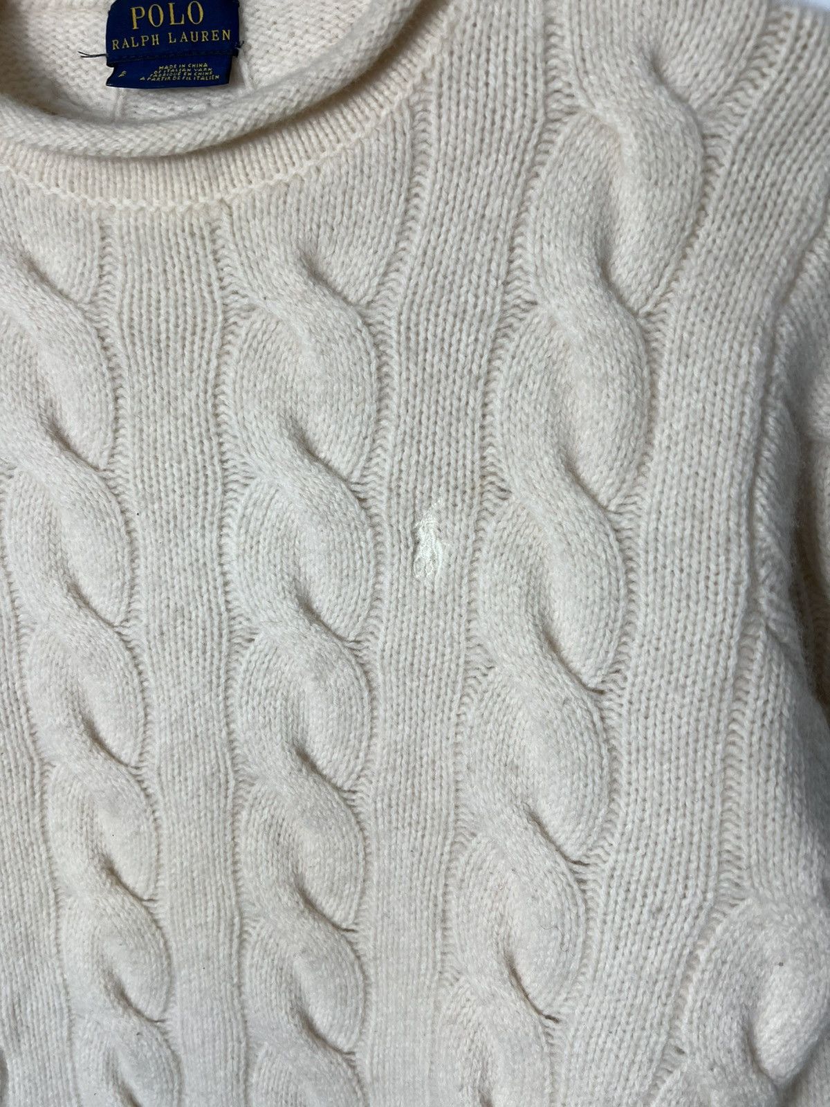 Polo Ralph Lauren Vintage luxury Polo Ralph Lauren Cable Knit Wool Sweater Size S / US 4 / IT 40 - 4 Thumbnail