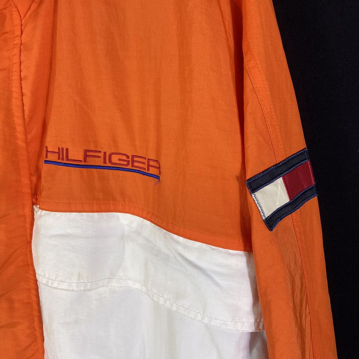 Tommy Hilfiger × Vintage Vintage 90s Tommy Hilfiger Sailing Reflective Hoodie Jacket Size US L / EU 52-54 / 3 - 6 Thumbnail