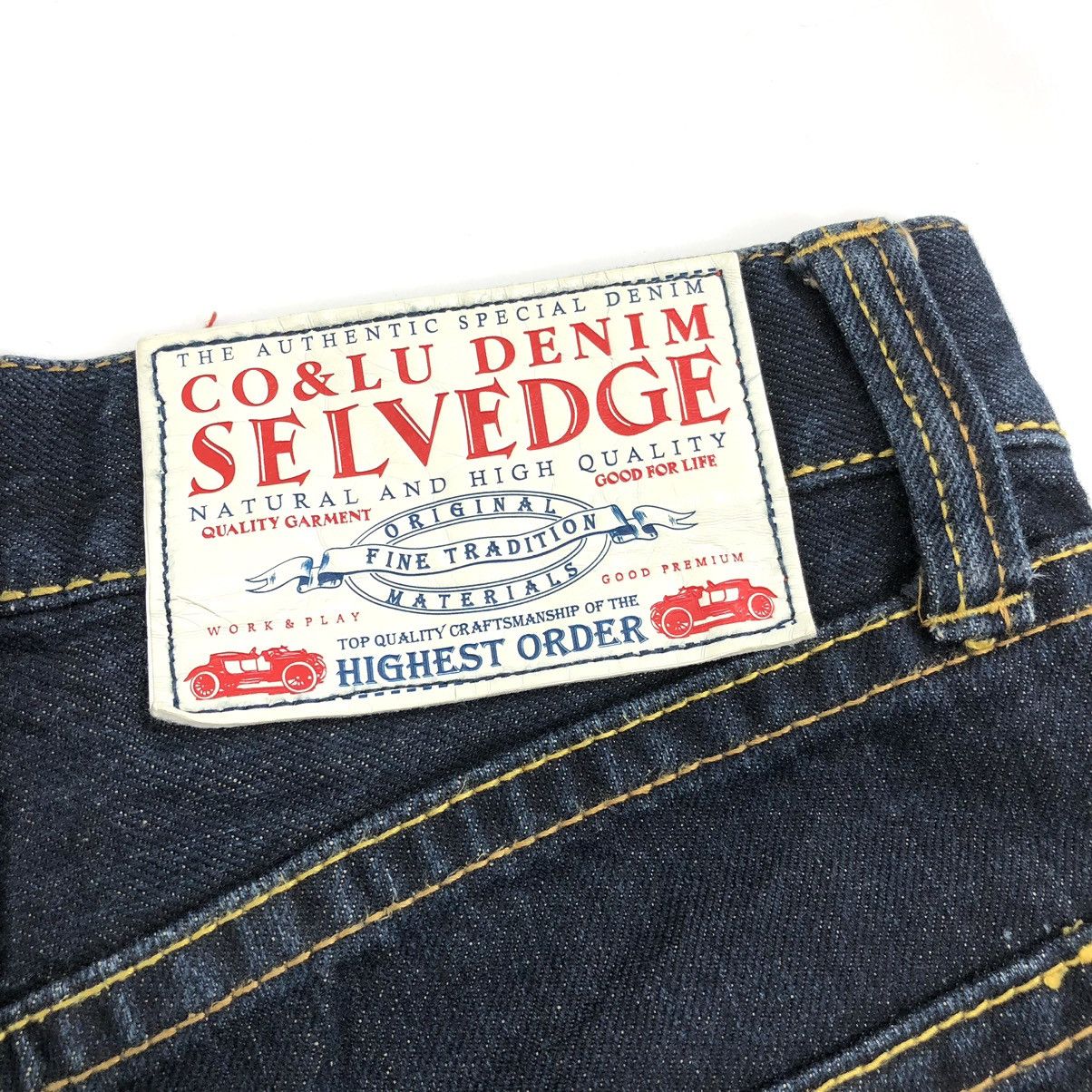 Hysteric Glamour Vintage CoandLu Japan Evisu Style Printed Selvedge Jeans Y2K Size US 27 - 12 Thumbnail