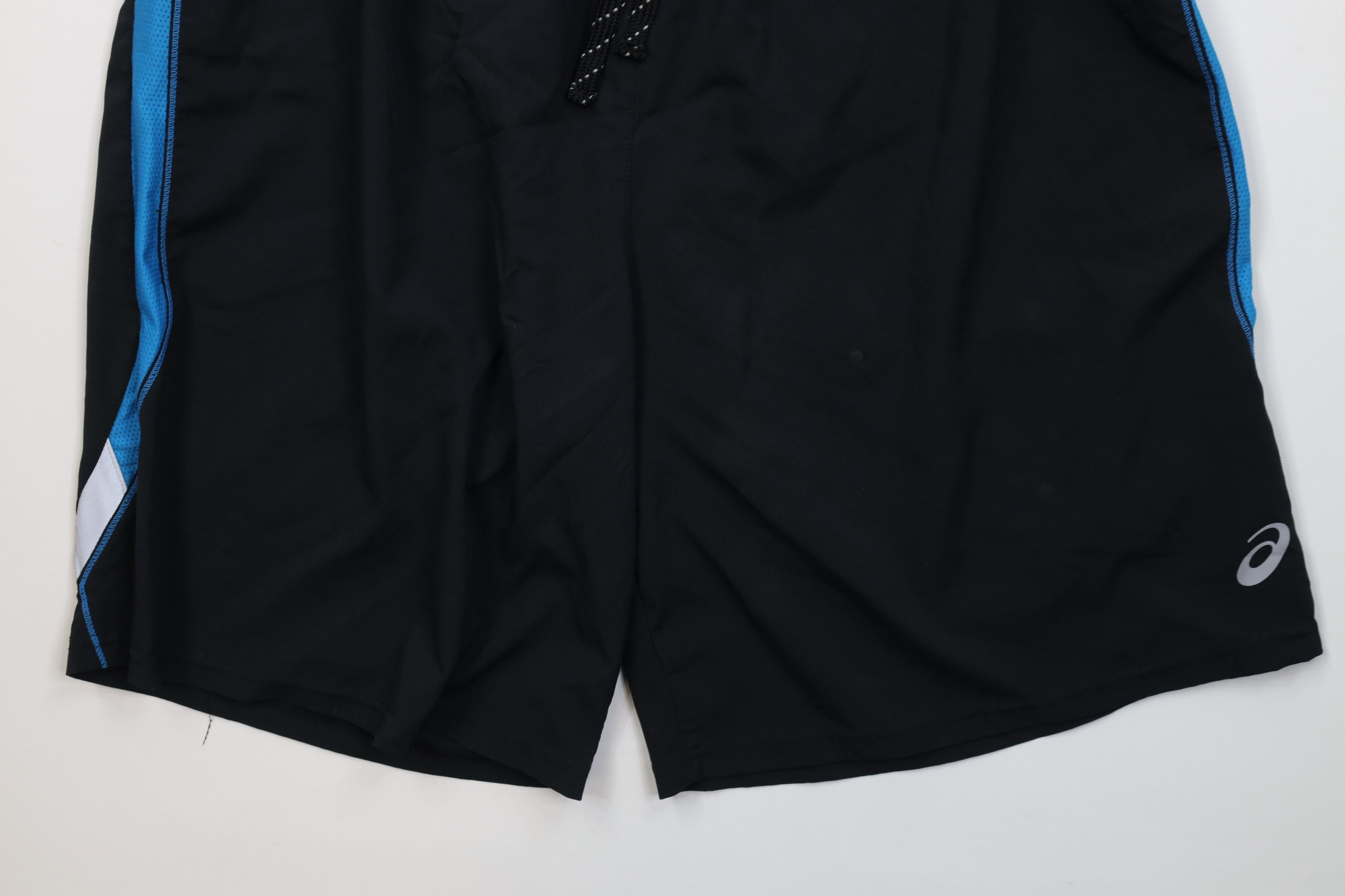 Asics Vintage Y2K Asics Lined Running Jogging Shorts Black Blue Size US 34 / EU 50 - 4 Thumbnail