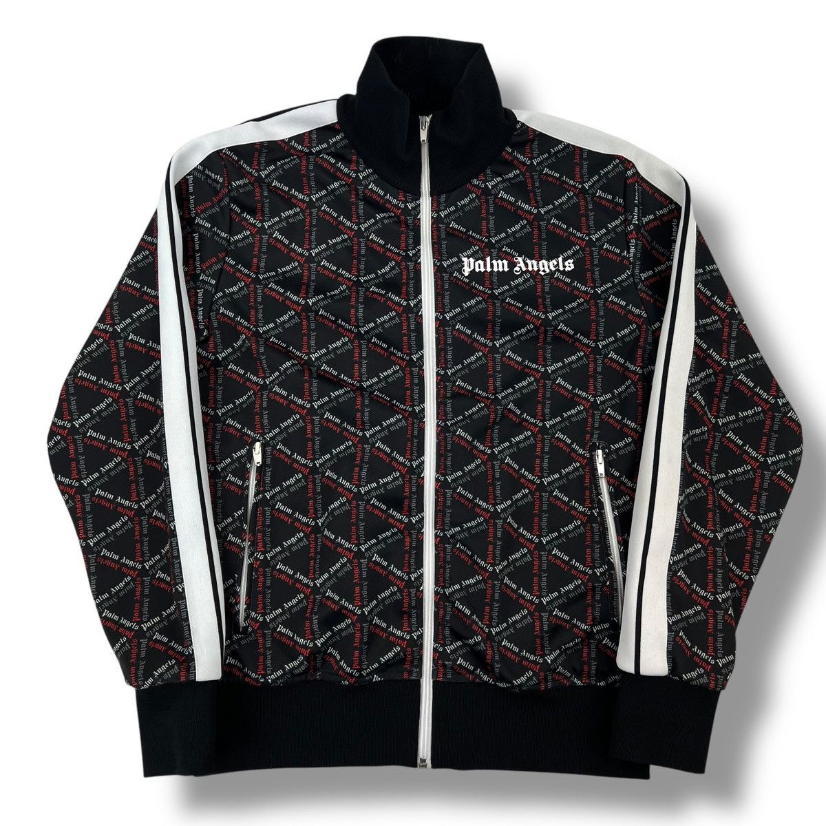 Palm Angels Palm Angels Storm Monogram Black Track Jacket Size US M / EU 48-50 / 2 - 2 Thumbnail
