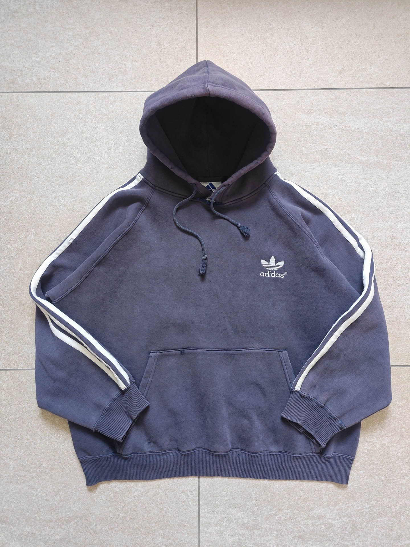 Adidas Sunfaded distressed 90s adidas hoodie Size US S / EU 44-46 / 1 - 1 Thumbnail