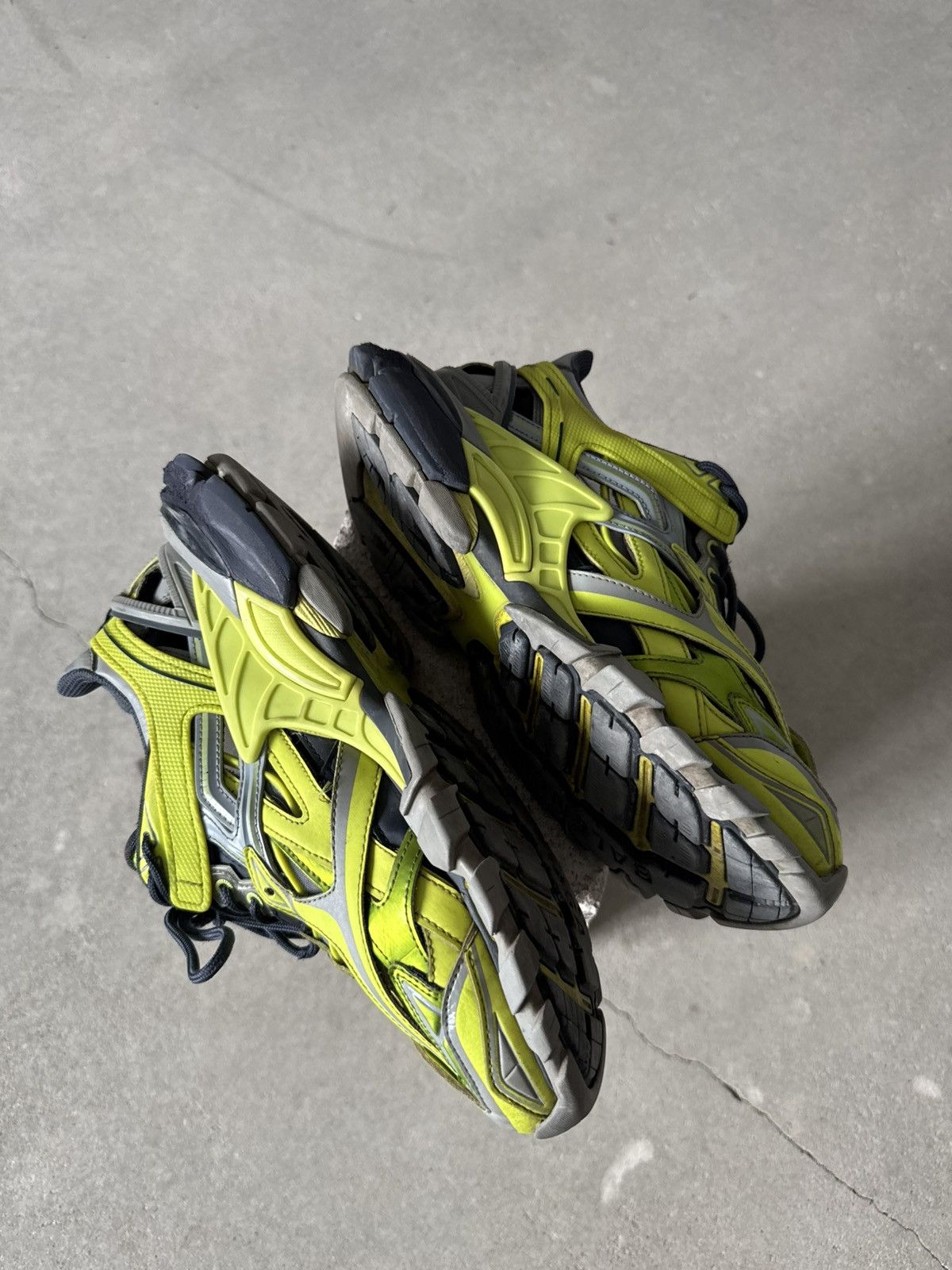 Balenciaga Balenciaga Track 2.0 Sneakers Green Grey Size US 8.5 / EU 41-42 - 19 Thumbnail