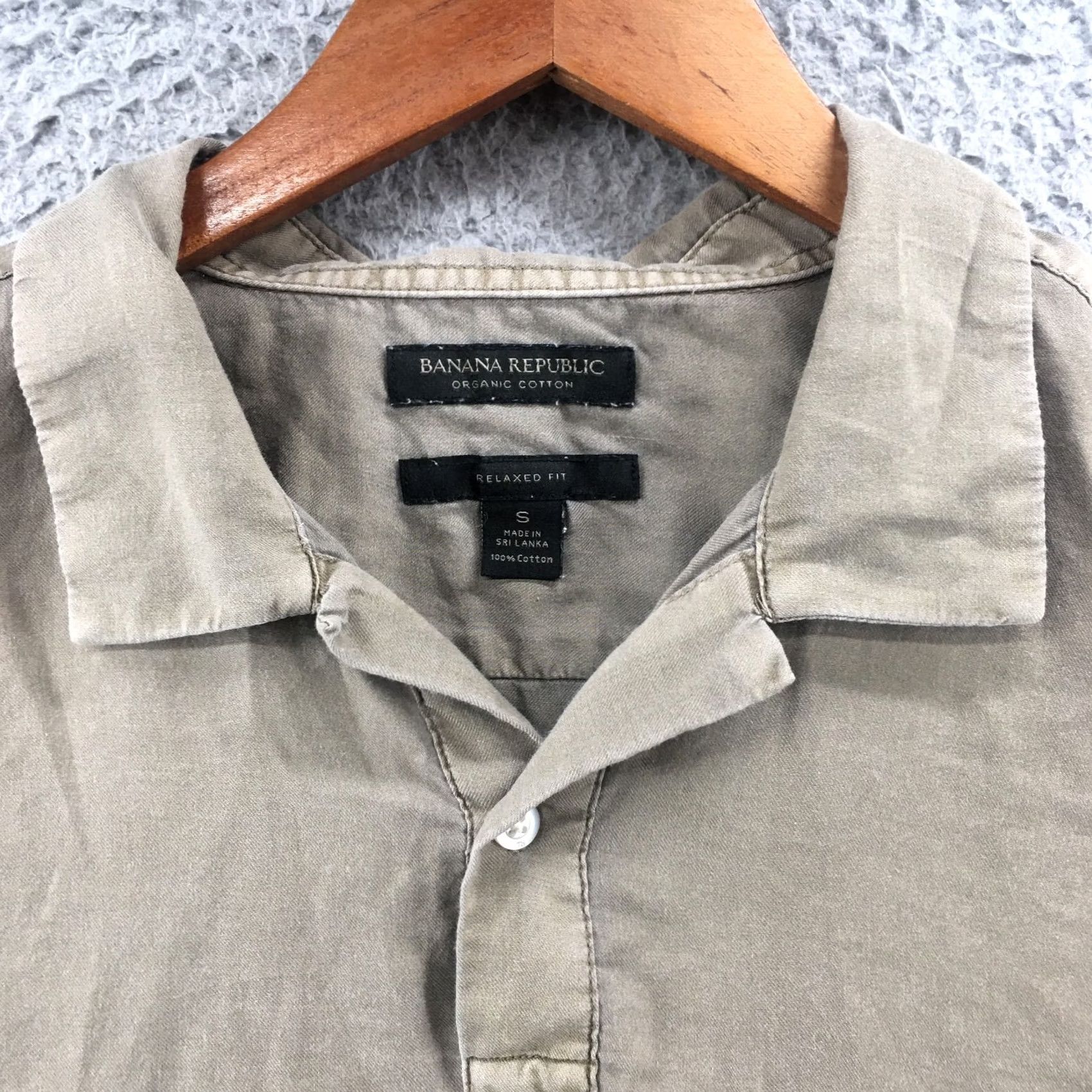 Banana Republic Banana Republic Polo Shirt Mens S Green Cotton Collared Short Sleeves Pocket Shirt Size US S / EU 44-46 / 1 - 3 Thumbnail