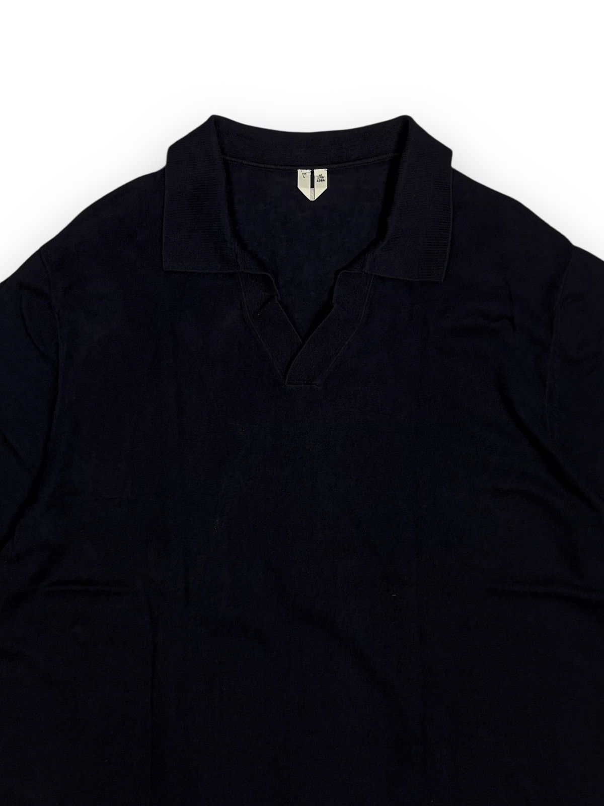 Arket Arket Cotton Linen Ribbed Collar Polo Shirt Size US L / EU 52-54 / 3 - 2 Thumbnail