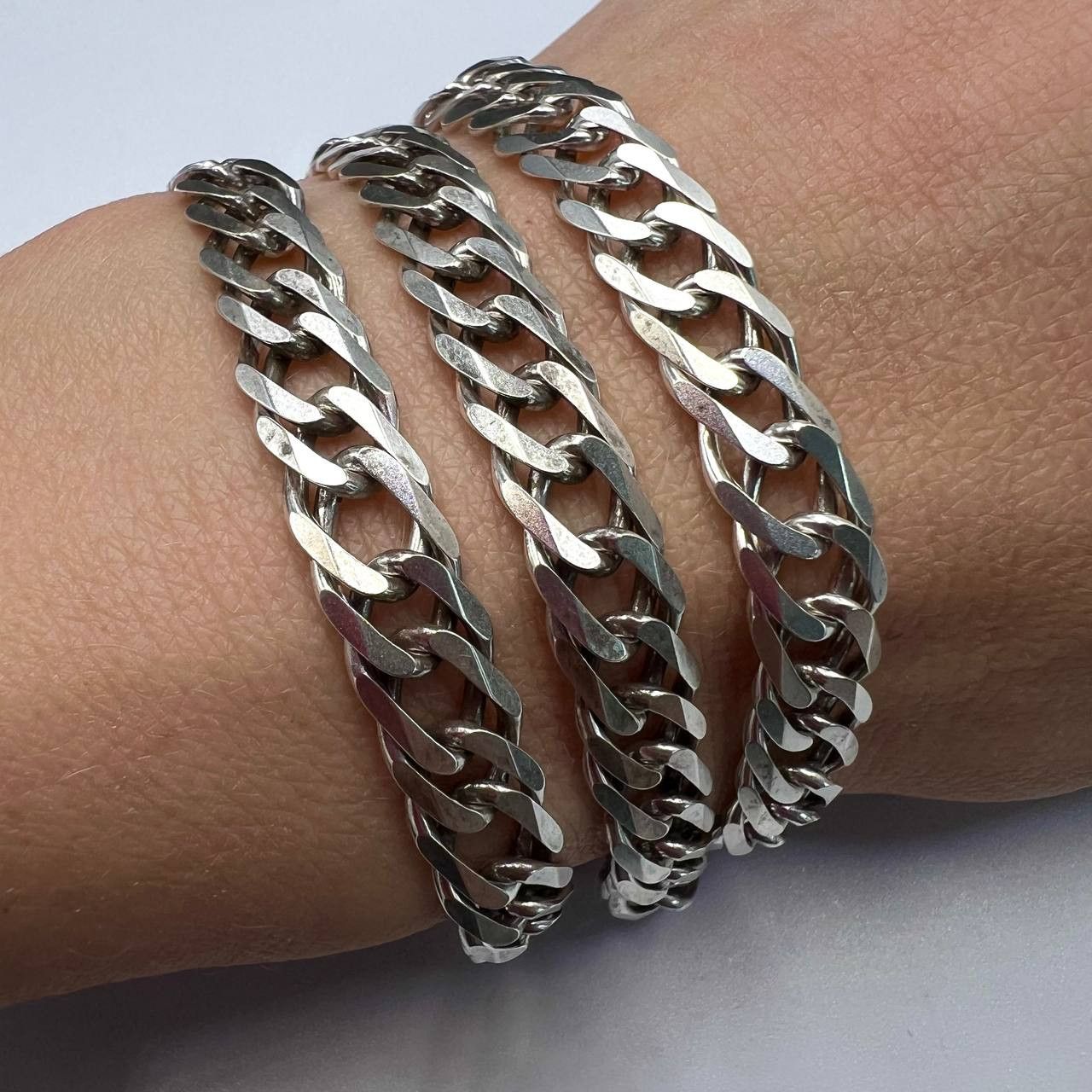 Sterling Silver Large Vintage Sterling Silver 925 Men's Chain 36.7 gr Size ONE SIZE - 5 Thumbnail